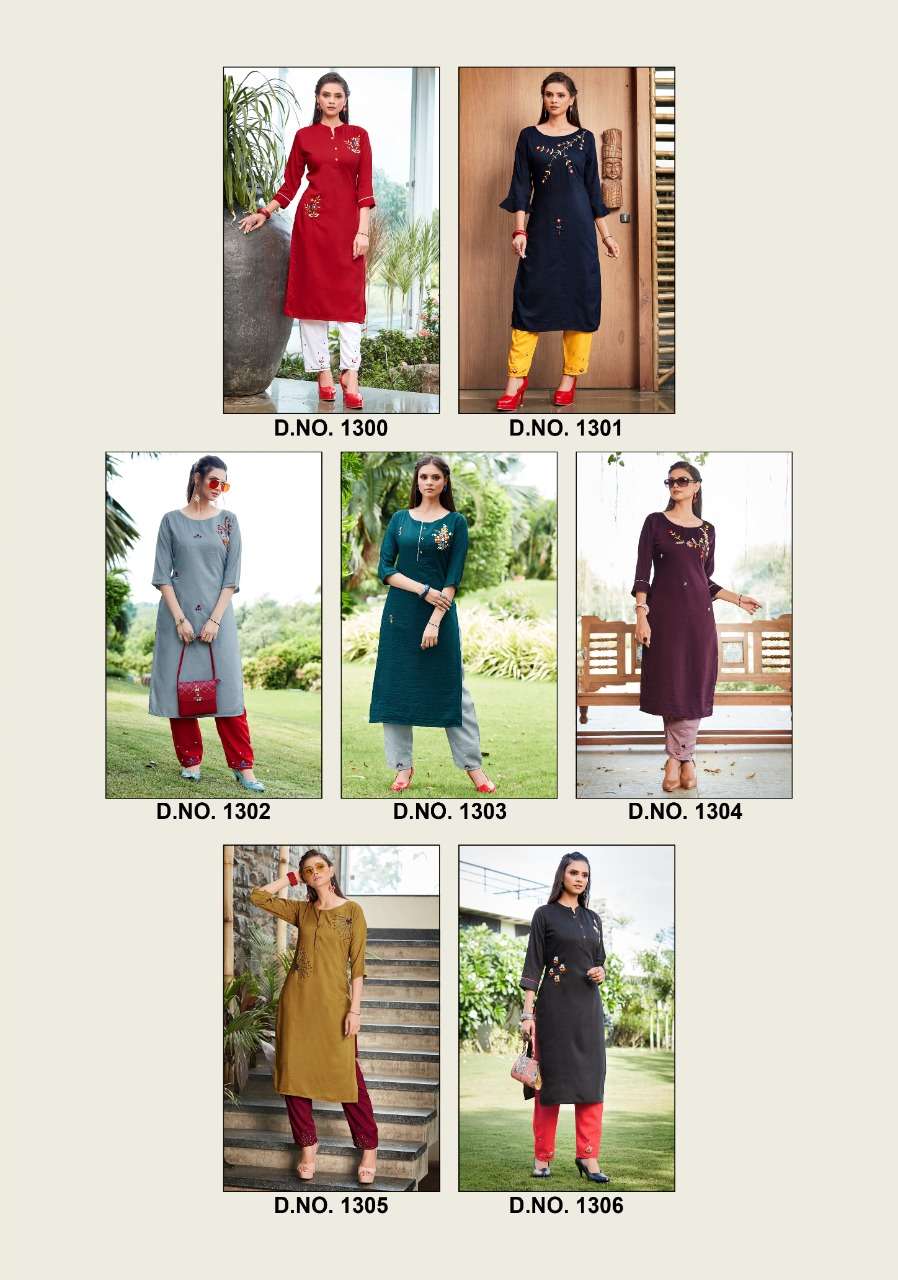 KASEISH BY JHALA 1300 TO 1306 SERIES DESIGNER STYLISH FANCY COLORFUL BEAUTIFUL PARTY WEAR & ETHNIC WEAR COLLECTION MUSLIN SILK KURTIS WITH BOTTOM AT WHOLESALE PRICE