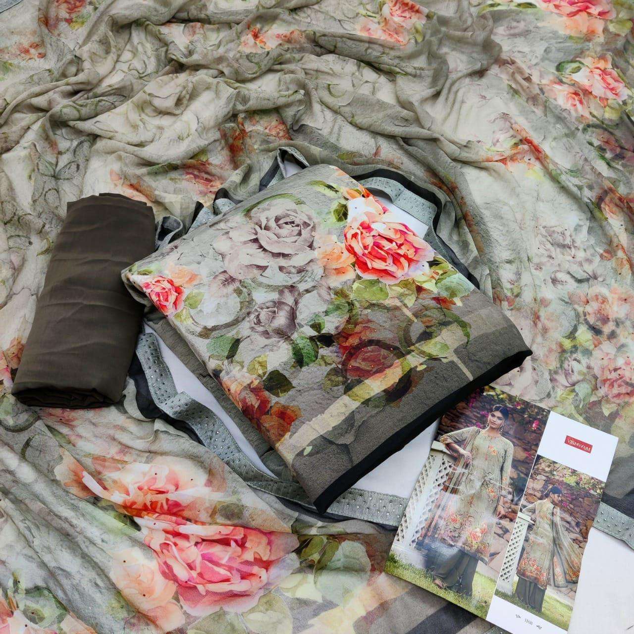 CAFE MOCHA BY VISHWAM FABRICS 01 TO 12 SERIES BEAUTIFUL SUITS COLORFUL STYLISH FANCY CASUAL WEAR & ETHNIC WEAR PURE CREPE PRINT DRESSES AT WHOLESALE PRICE