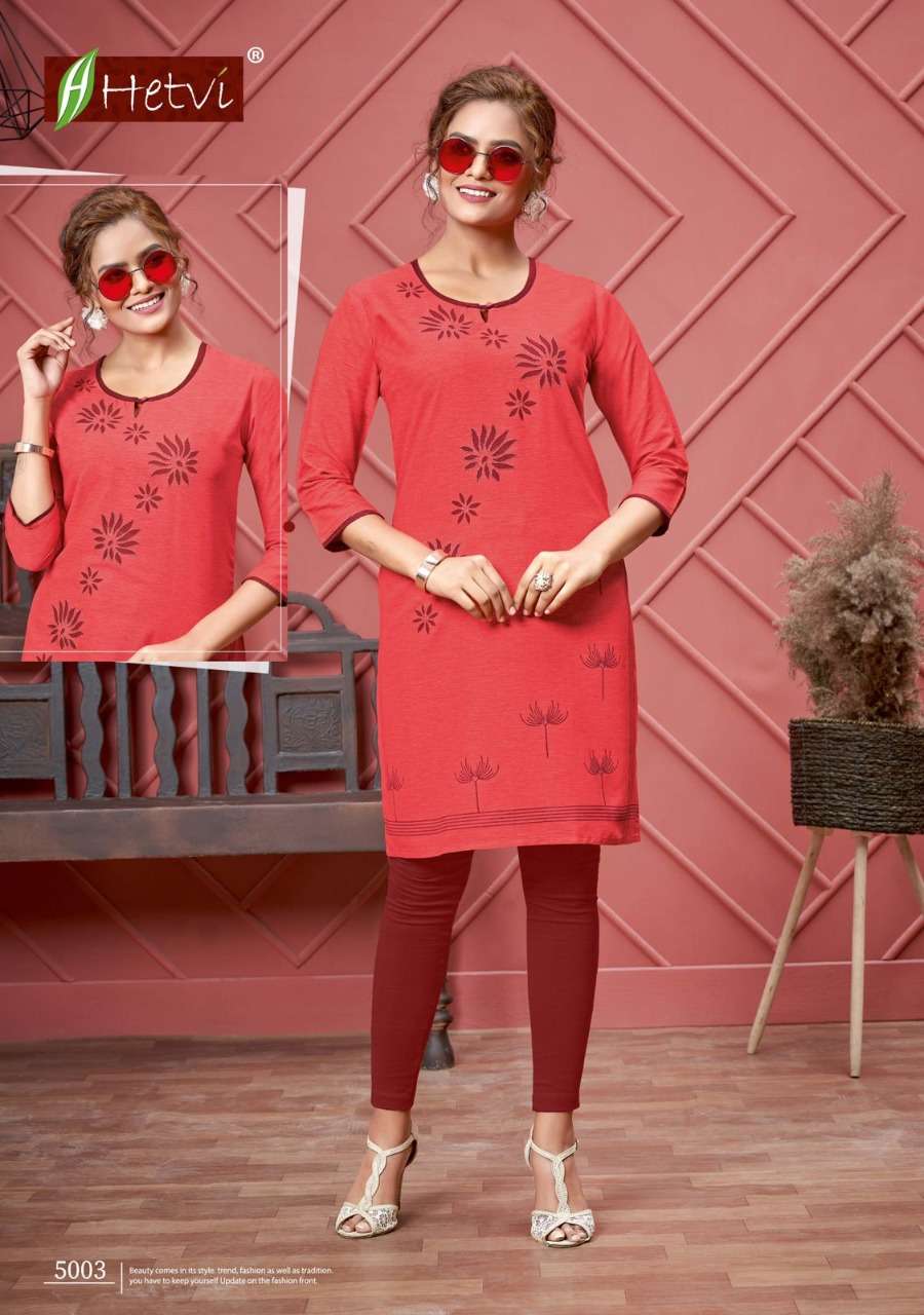 LEENA BY HETVI 5001 TO 5006 SERIES DESIGNER STYLISH FANCY COLORFUL BEAUTIFUL PARTY WEAR & ETHNIC WEAR COLLECTION RAYON PRINT KURTIS AT WHOLESALE PRICE