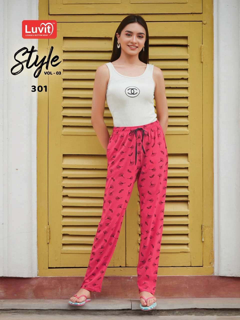 STYLE VOL-3 BY LUVIT 301 TO 310 SERIES STYLISH FANCY BEAUTIFUL COLORFUL CASUAL WEAR & ETHNIC WEAR PURE SINKER PANTS AT WHOLESALE PRICE