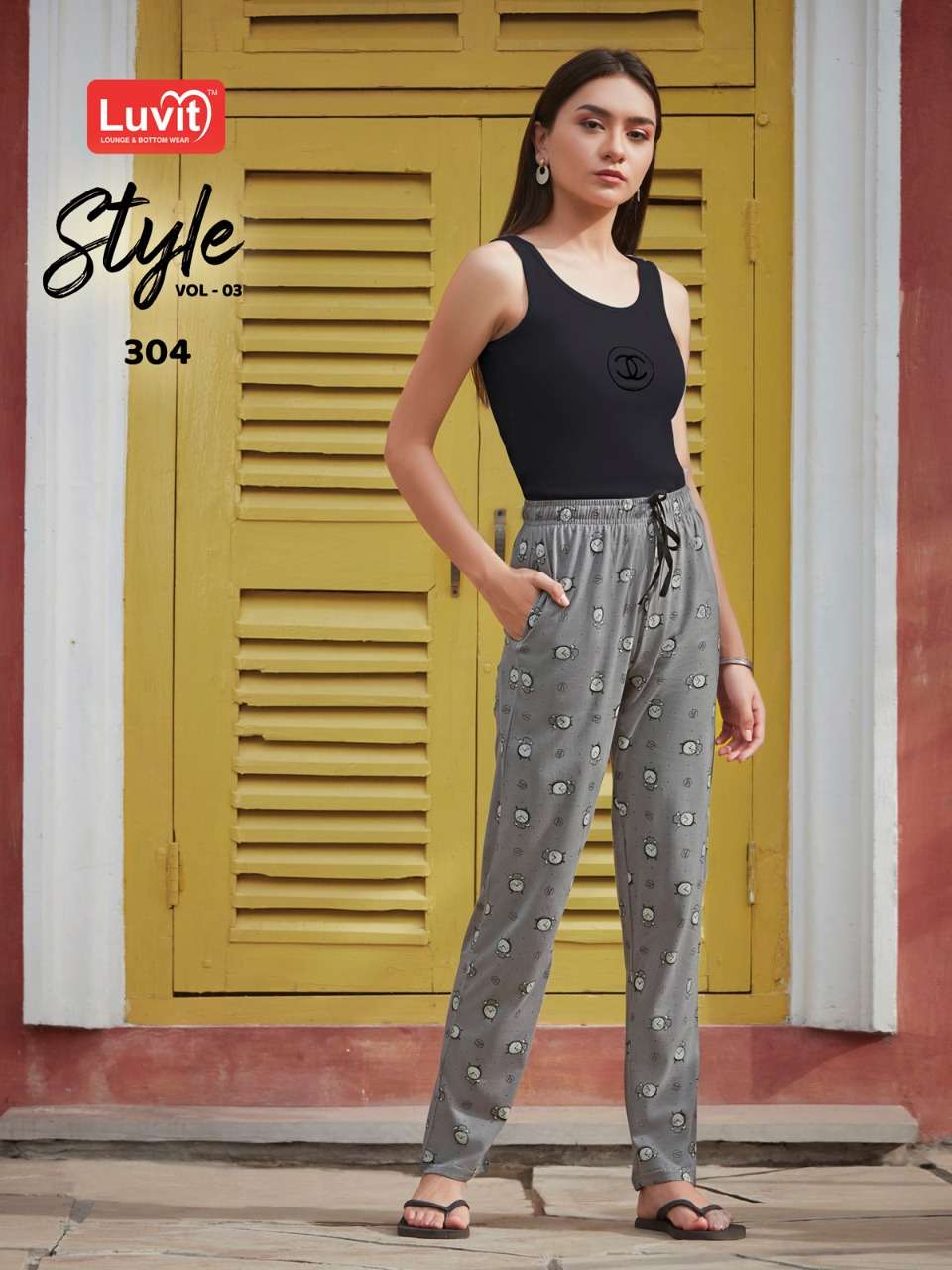 STYLE VOL-3 BY LUVIT 301 TO 310 SERIES STYLISH FANCY BEAUTIFUL COLORFUL CASUAL WEAR & ETHNIC WEAR PURE SINKER PANTS AT WHOLESALE PRICE