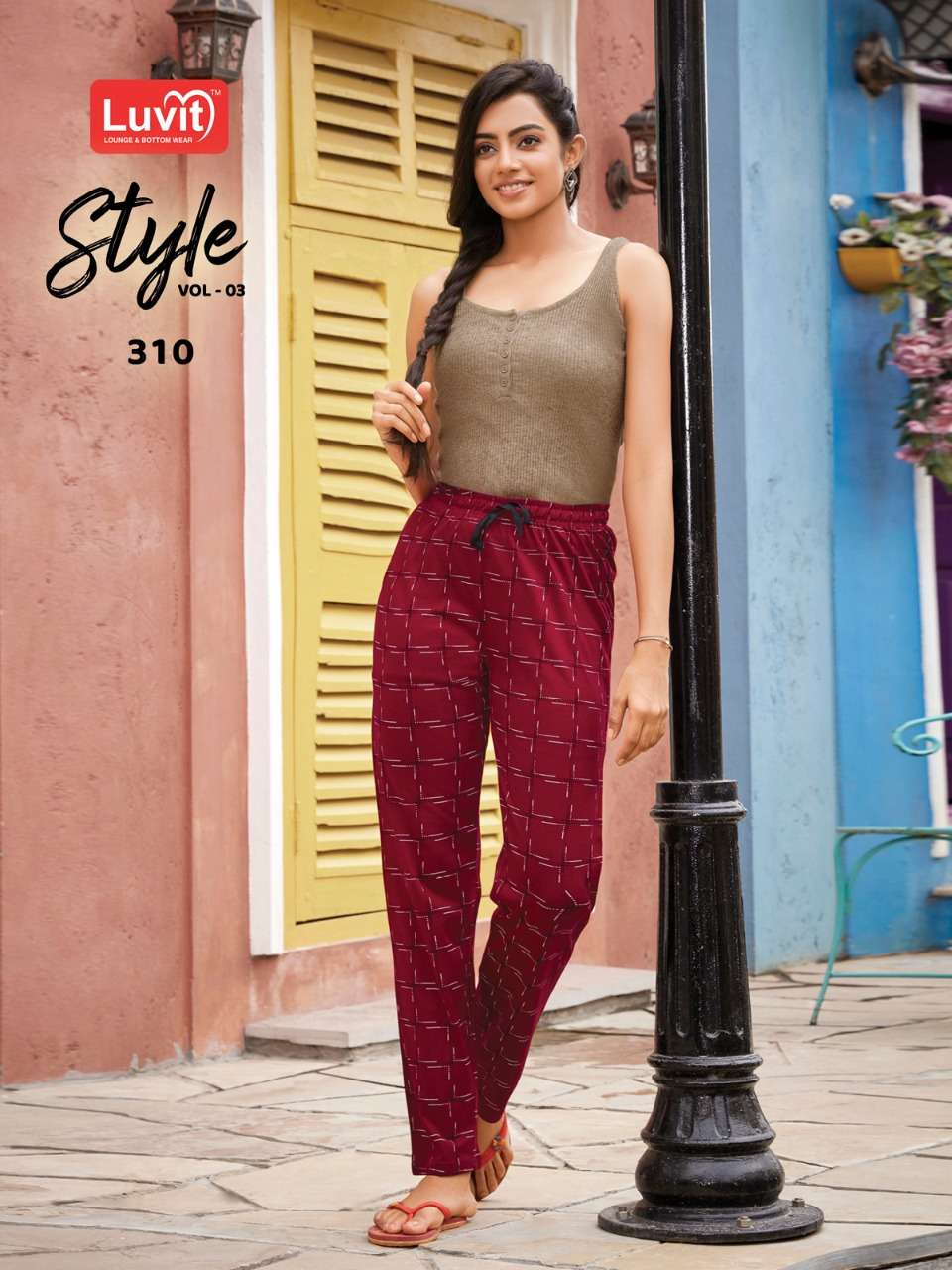 STYLE VOL-3 BY LUVIT 301 TO 310 SERIES STYLISH FANCY BEAUTIFUL COLORFUL CASUAL WEAR & ETHNIC WEAR PURE SINKER PANTS AT WHOLESALE PRICE