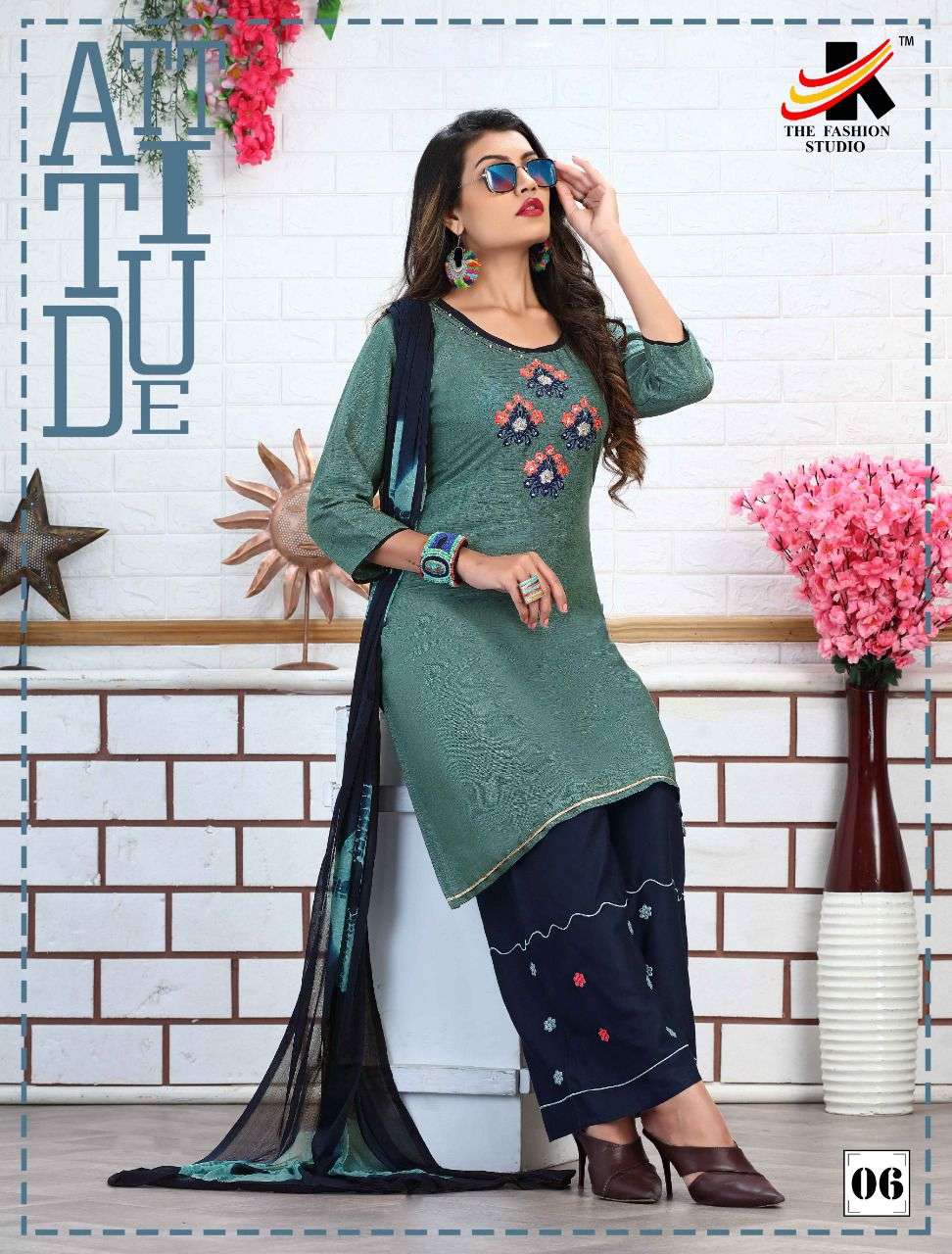 ROYAL QUEEN BY THE FASHION STUDIO 01 TO 08 SERIES BEAUTIFUL SUITS COLORFUL STYLISH FANCY CASUAL WEAR & ETHNIC WEAR HEAVY RAYON EMBROIDERED DRESSES AT WHOLESALE PRICE