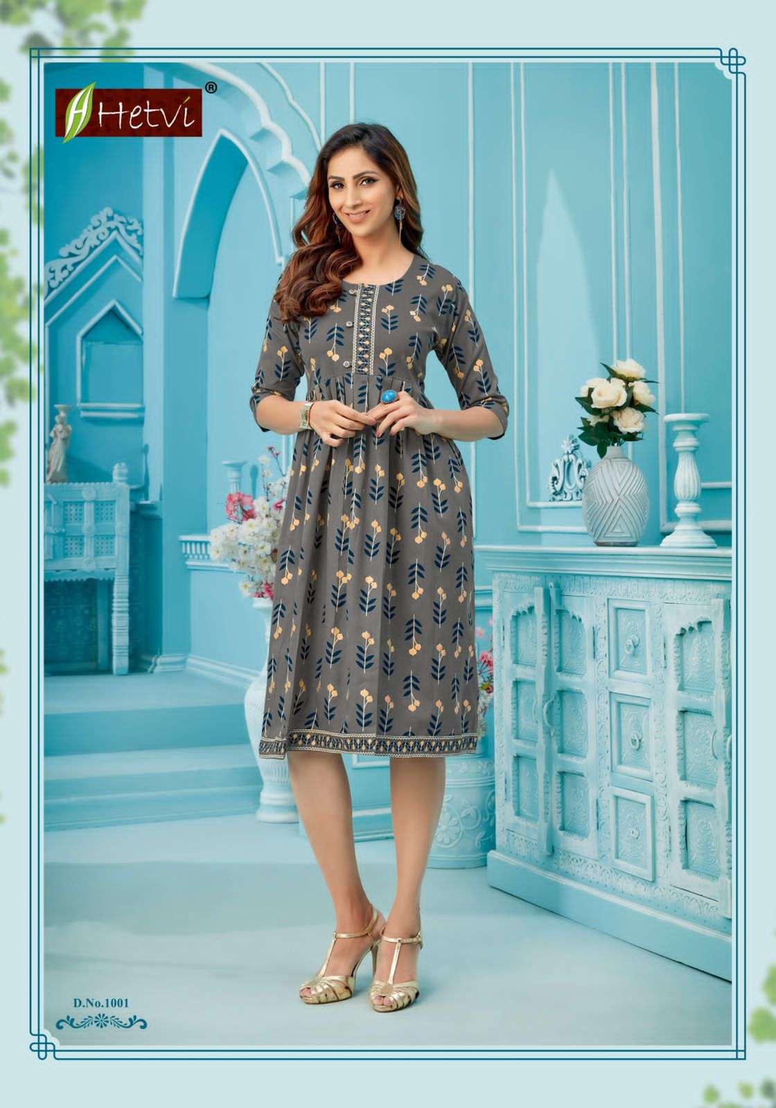 HASEEN BY HETVI 1001 TO 1006 SERIES DESIGNER STYLISH FANCY COLORFUL BEAUTIFUL PARTY WEAR & ETHNIC WEAR COLLECTION COTTON LINEN PRINT KURTIS AT WHOLESALE PRICE