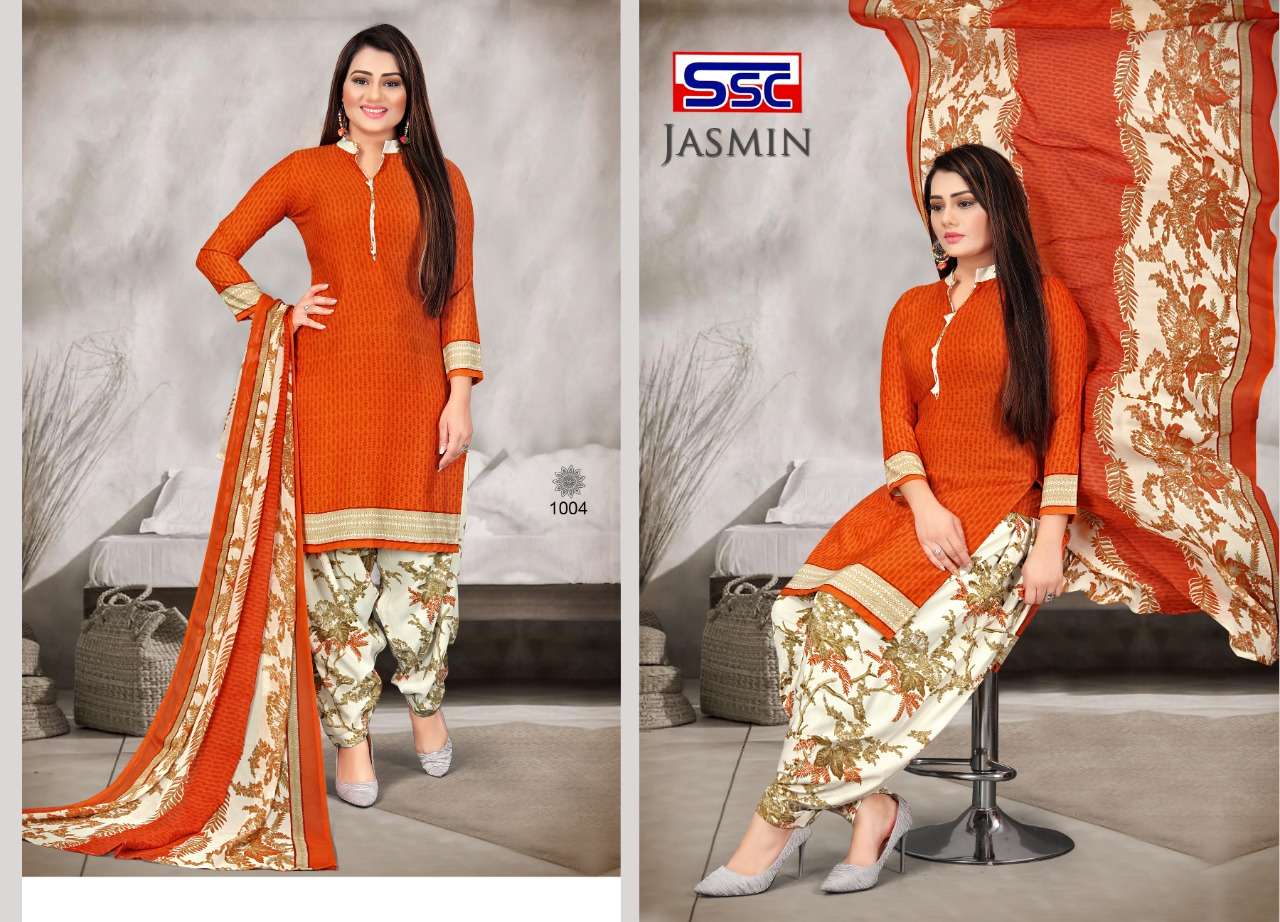 JASMIN VOL-15 BY SHREE SHANTI CREATION 1001 TO 1012 SERIES BEAUTIFUL SUITS STYLISH FANCY COLORFUL PARTY WEAR & OCCASIONAL WEAR HEAVY MICRO PRINT DRESSES AT WHOLESALE PRICE
