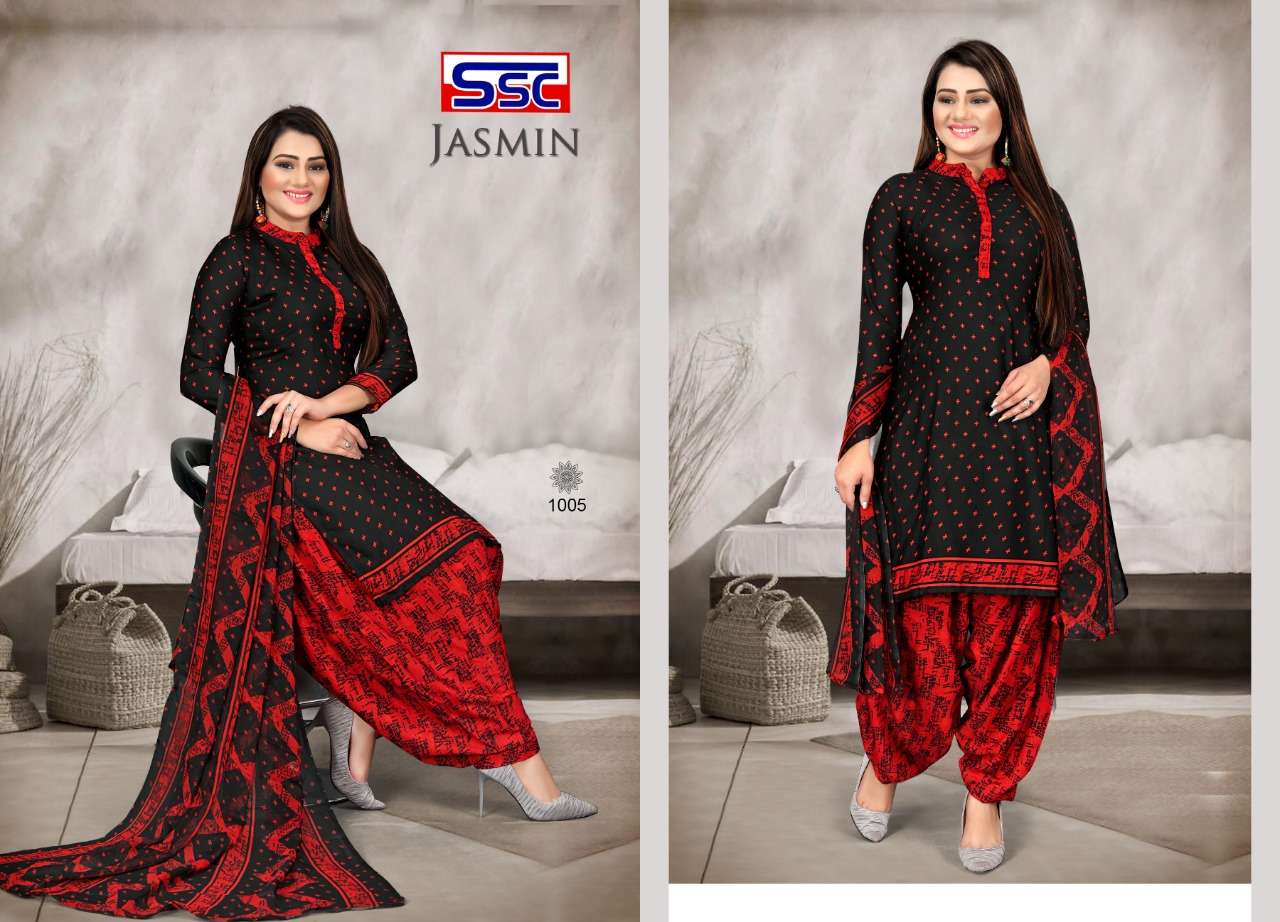 JASMIN VOL-15 BY SHREE SHANTI CREATION 1001 TO 1012 SERIES BEAUTIFUL SUITS STYLISH FANCY COLORFUL PARTY WEAR & OCCASIONAL WEAR HEAVY MICRO PRINT DRESSES AT WHOLESALE PRICE