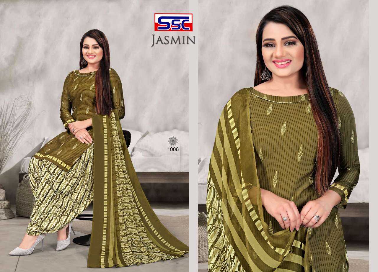 JASMIN VOL-15 BY SHREE SHANTI CREATION 1001 TO 1012 SERIES BEAUTIFUL SUITS STYLISH FANCY COLORFUL PARTY WEAR & OCCASIONAL WEAR HEAVY MICRO PRINT DRESSES AT WHOLESALE PRICE