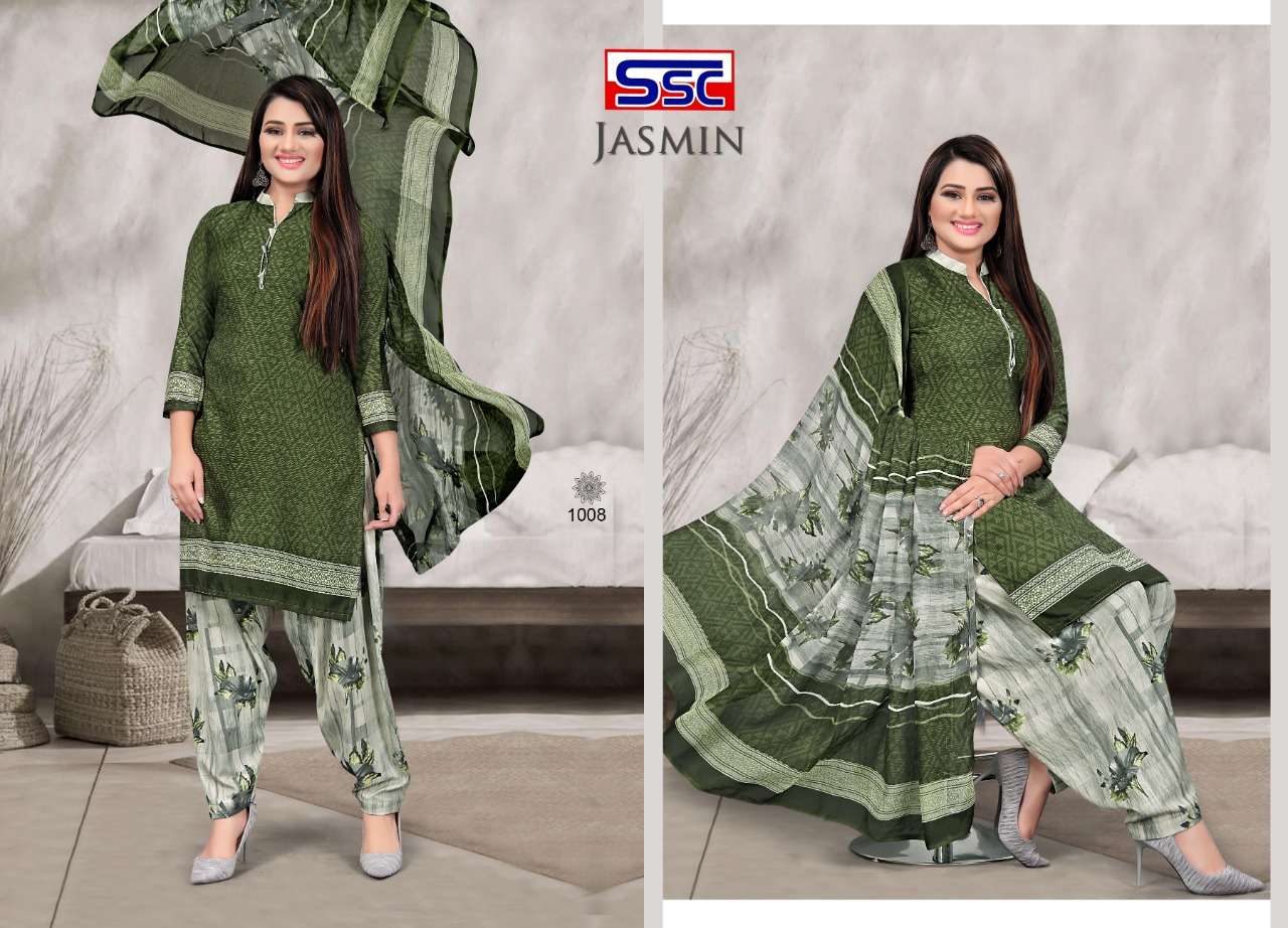 JASMIN VOL-15 BY SHREE SHANTI CREATION 1001 TO 1012 SERIES BEAUTIFUL SUITS STYLISH FANCY COLORFUL PARTY WEAR & OCCASIONAL WEAR HEAVY MICRO PRINT DRESSES AT WHOLESALE PRICE
