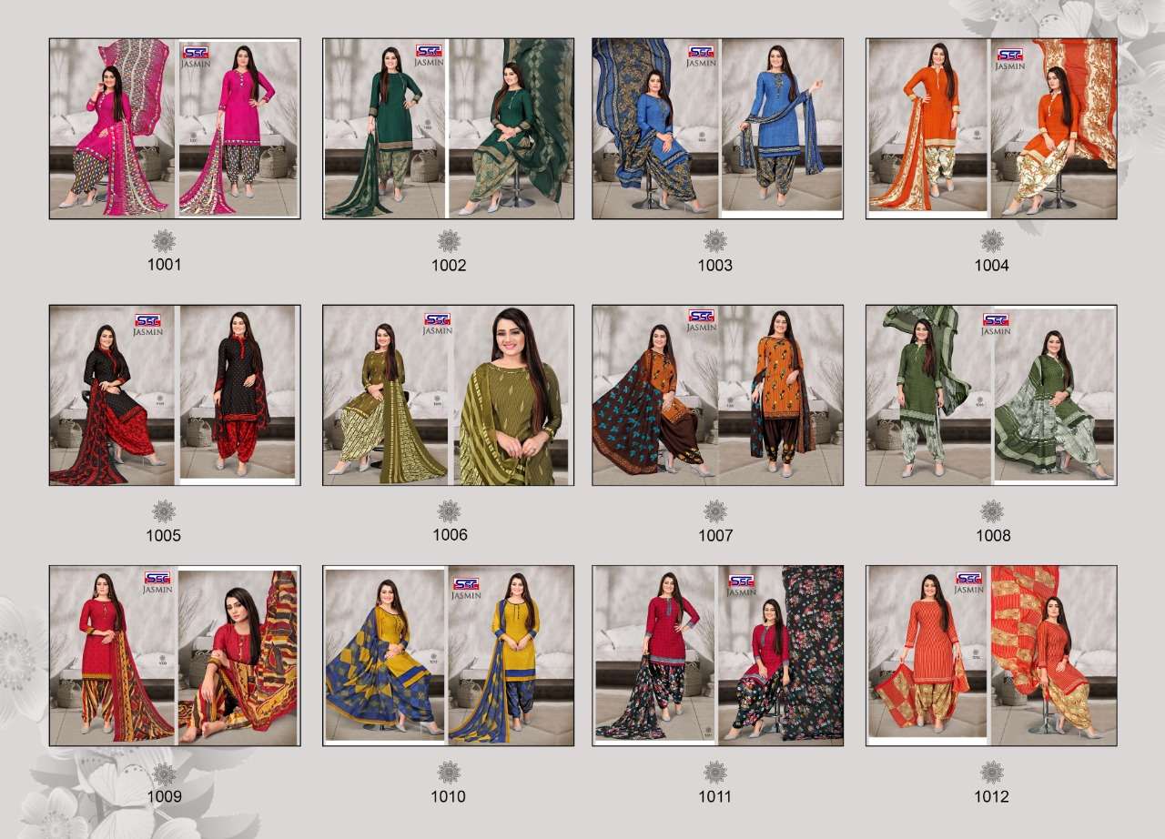 JASMIN VOL-15 BY SHREE SHANTI CREATION 1001 TO 1012 SERIES BEAUTIFUL SUITS STYLISH FANCY COLORFUL PARTY WEAR & OCCASIONAL WEAR HEAVY MICRO PRINT DRESSES AT WHOLESALE PRICE