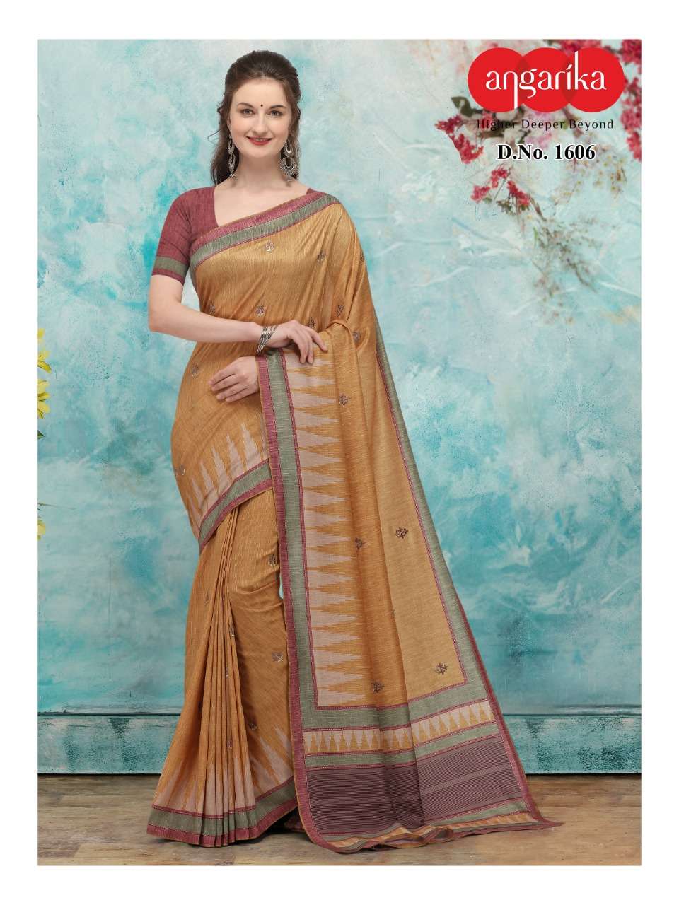 BLISS BY ANGARIKA 1601 TO 1607 SERIES INDIAN TRADITIONAL WEAR COLLECTION BEAUTIFUL STYLISH FANCY COLORFUL PARTY WEAR & OCCASIONAL WEAR TUSSAR SILK SAREES AT WHOLESALE PRICE