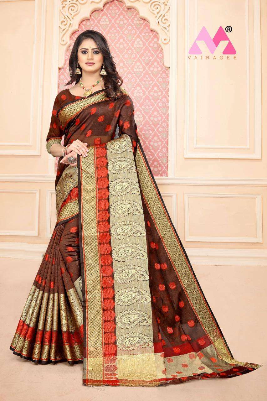 PARAM BY VAIRAGEE 01 TO 06 SERIES INDIAN TRADITIONAL WEAR COLLECTION BEAUTIFUL STYLISH FANCY COLORFUL PARTY WEAR & OCCASIONAL WEAR KOTA SILK SAREES AT WHOLESALE PRICE