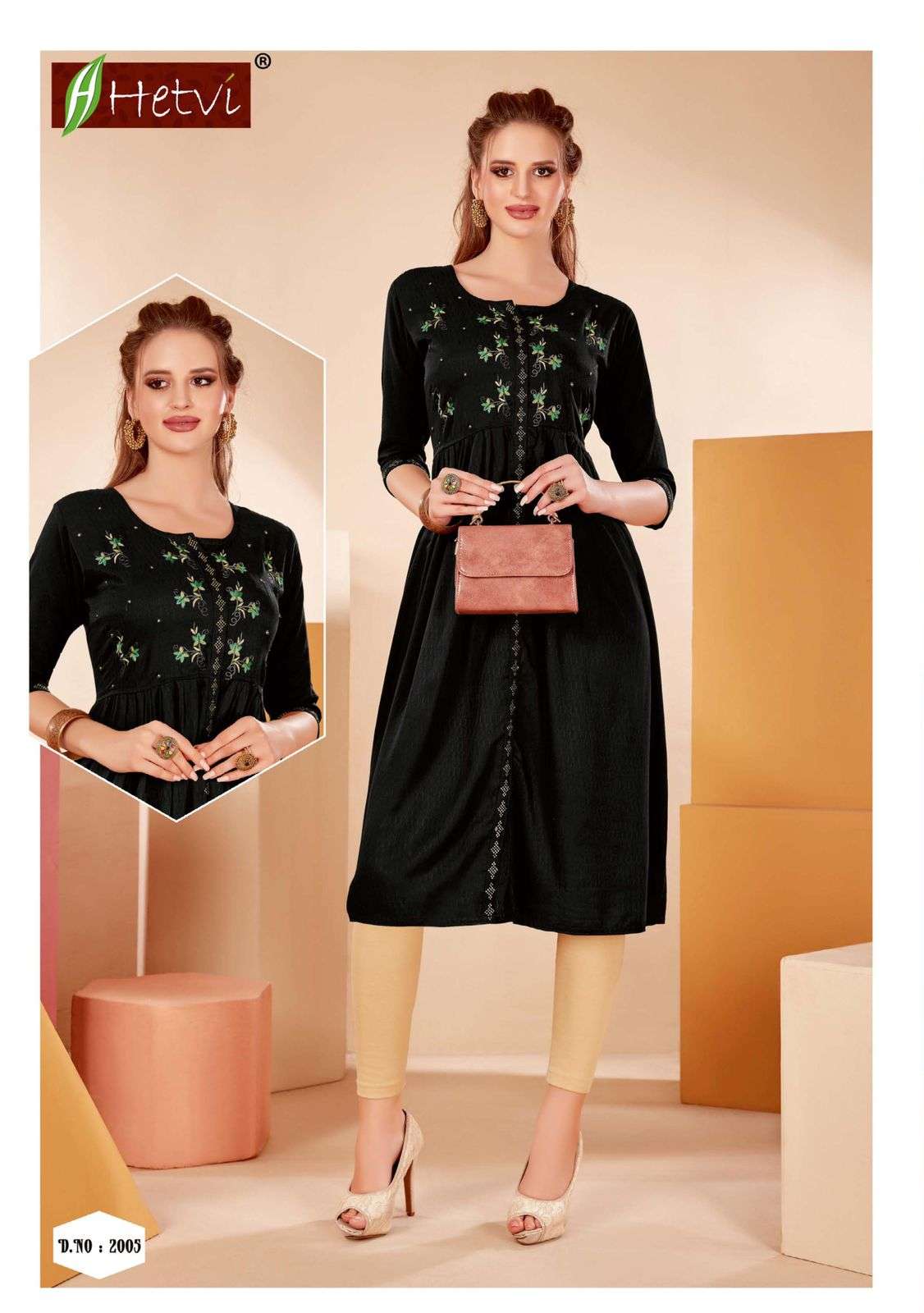 AMIRA BY HETVI 2001 TO 2006 SERIES DESIGNER STYLISH FANCY COLORFUL BEAUTIFUL PARTY WEAR & ETHNIC WEAR COLLECTION RAYON WEAVING KURTIS AT WHOLESALE PRICE