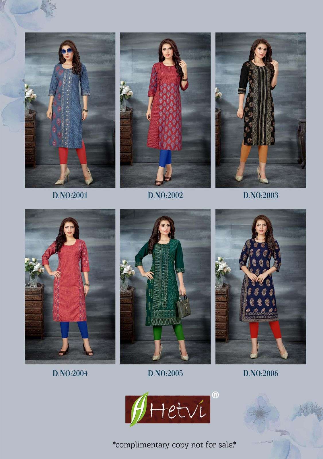 EXCELLENT VOL-5 BY HETVI 2001 TO 2006 SERIES BEAUTIFUL STYLISH FANCY COLORFUL CASUAL WEAR & ETHNIC WEAR & READY TO WEAR RUBY COTTON PRINT KURTIS AT WHOLESALE PRICE