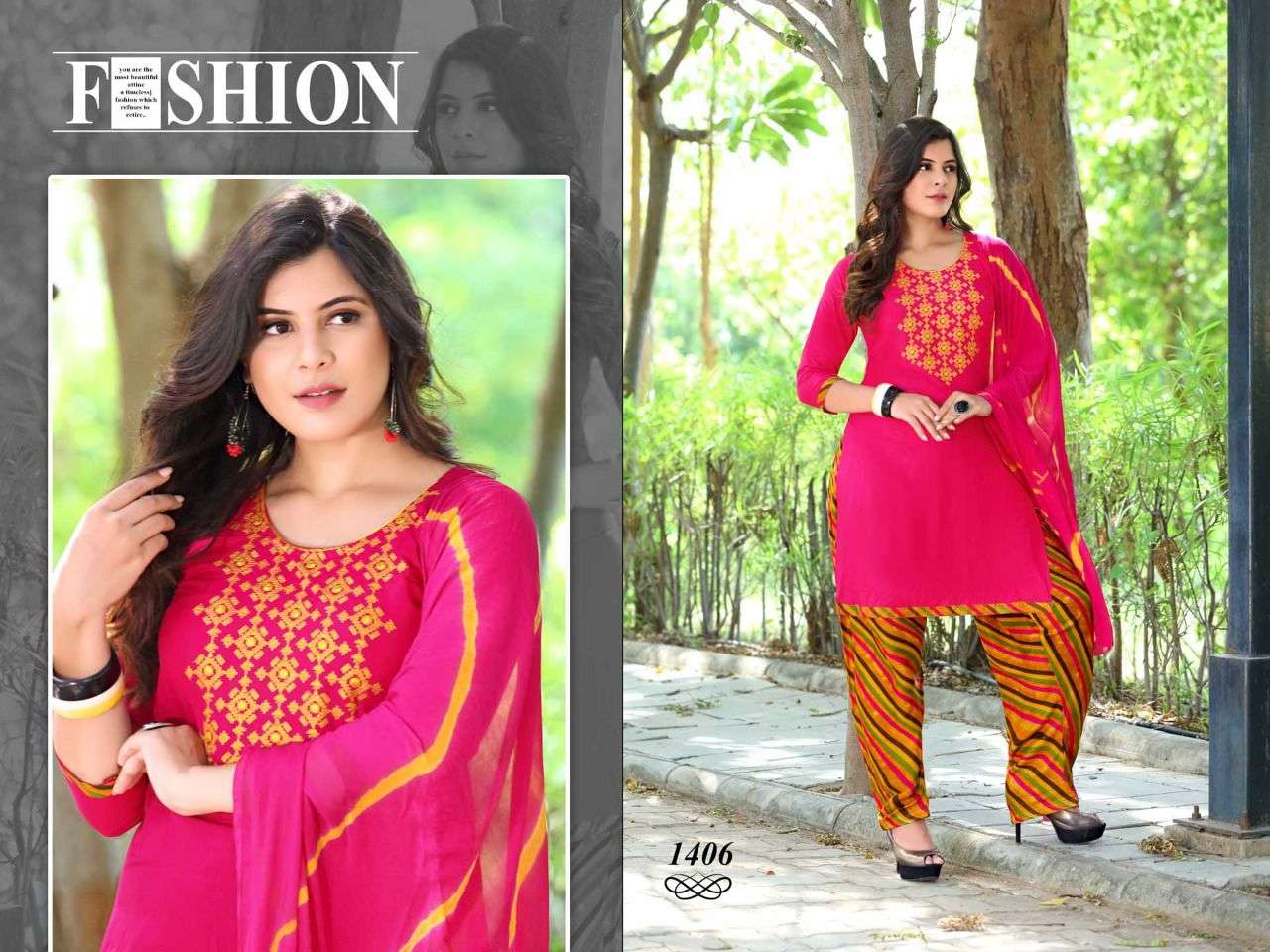 SONAM BY TRENDY 1401 TO 1408 SERIES BEAUTIFUL PATIYALA SUITS COLORFUL STYLISH FANCY CASUAL WEAR & ETHNIC WEAR RAYON EMBROIDERED DRESSES AT WHOLESALE PRICE