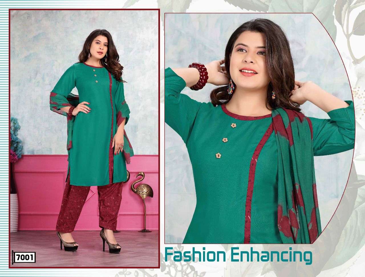 SPARSH VOL-2 BY TRENDY 7001 TO 7008 SERIES BEAUTIFUL PATIYALA SUITS COLORFUL STYLISH FANCY CASUAL WEAR & ETHNIC WEAR RAYON EMBROIDERED DRESSES AT WHOLESALE PRICE
