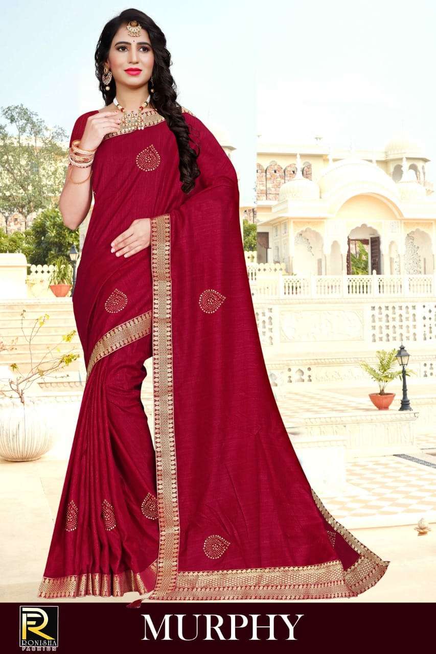 MURPHY BY RONISHA FASHION 01 TO 08 SERIES INDIAN TRADITIONAL WEAR COLLECTION BEAUTIFUL STYLISH FANCY COLORFUL PARTY WEAR & OCCASIONAL WEAR DOLA SILK SAREES AT WHOLESALE PRICE