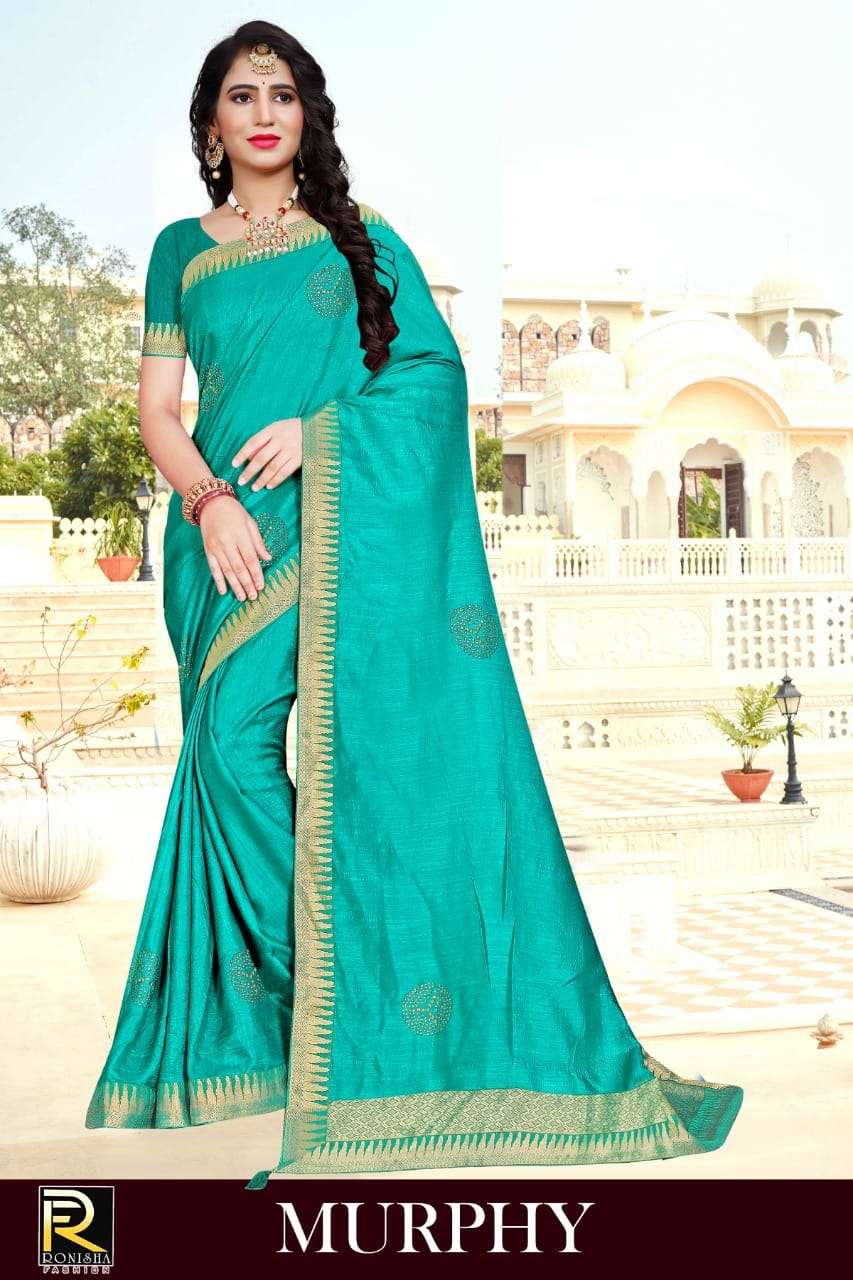 MURPHY BY RONISHA FASHION 01 TO 08 SERIES INDIAN TRADITIONAL WEAR COLLECTION BEAUTIFUL STYLISH FANCY COLORFUL PARTY WEAR & OCCASIONAL WEAR DOLA SILK SAREES AT WHOLESALE PRICE