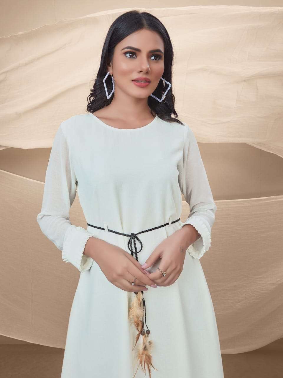 STELLA BY DOVI FASHION 261 TO 265 SERIES DESIGNER STYLISH FANCY COLORFUL BEAUTIFUL PARTY WEAR & ETHNIC WEAR COLLECTION CRUSH GEORGETTE KURTIS AT WHOLESALE PRICE