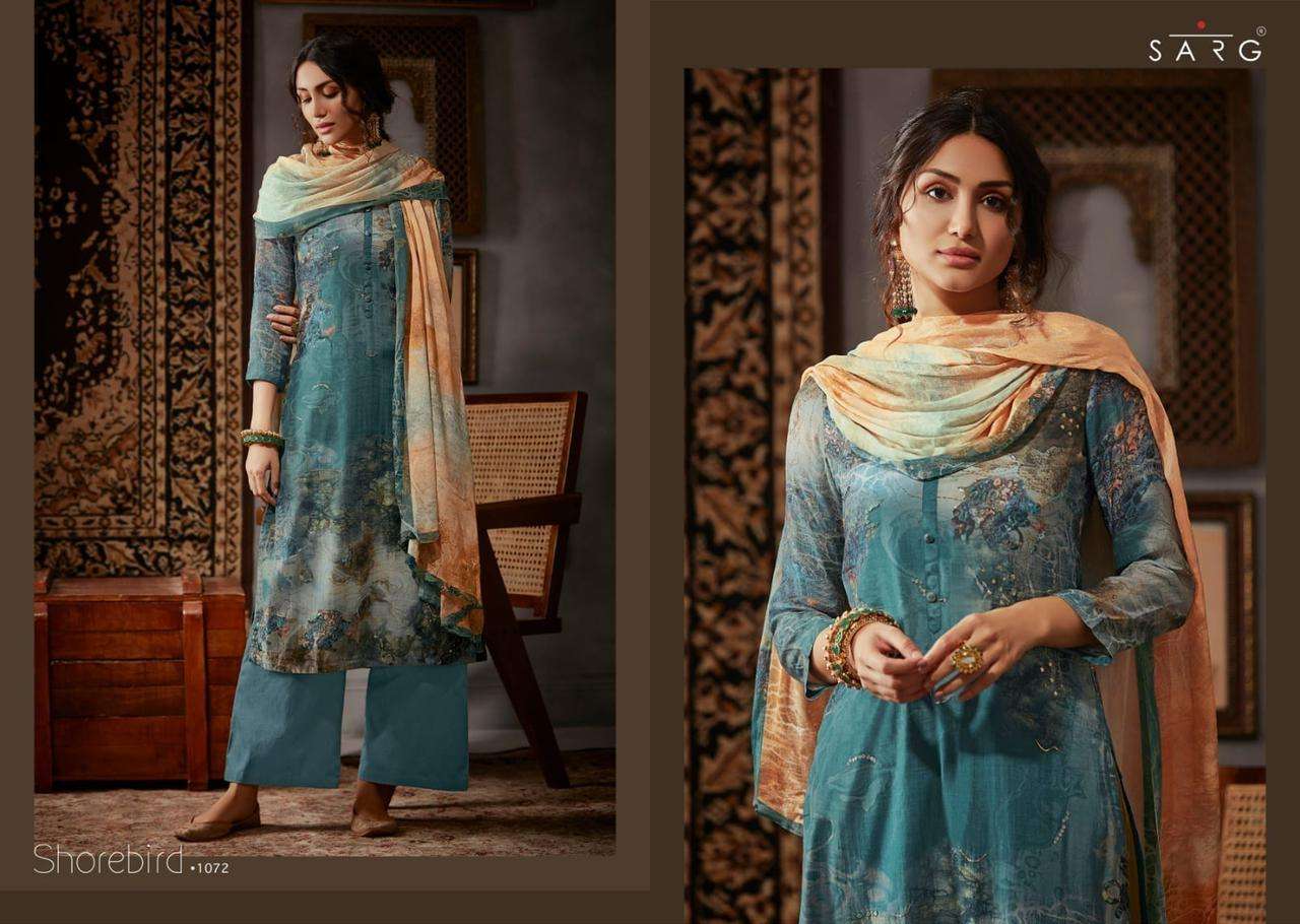 SHOREBIRD BY SARG BEAUTIFUL SUITS COLORFUL STYLISH FANCY CASUAL WEAR & ETHNIC WEAR SILK DIGITAL PRINT DRESSES AT WHOLESALE PRICE