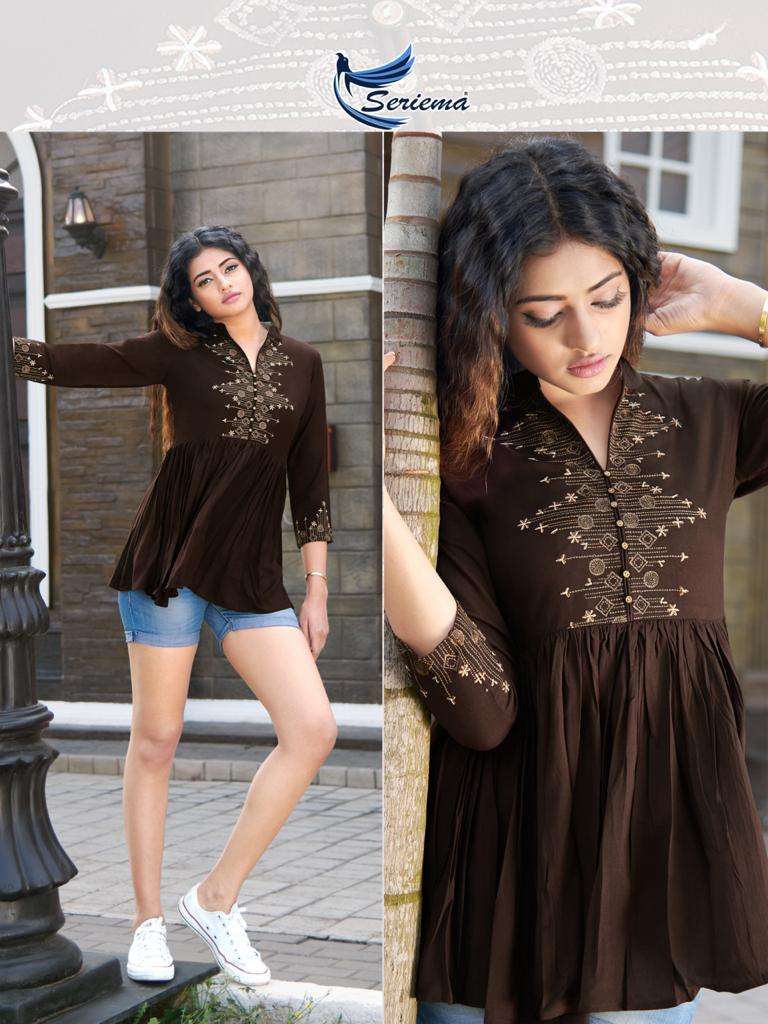 GLAZIER VOL-4 BY SPARROW 1038 TO 1045 SERIES BEAUTIFUL STYLISH FANCY COLORFUL CASUAL WEAR & ETHNIC WEAR HEAVY RAYON EMBROIDERED TOPS AT WHOLESALE PRICE