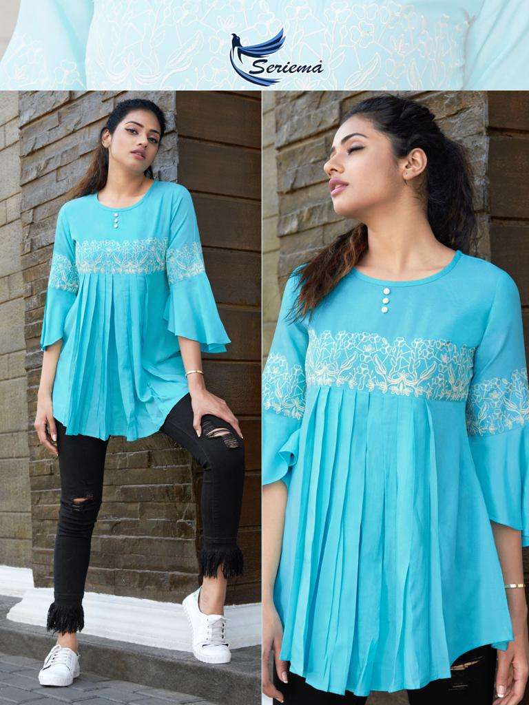 GLAZIER VOL-4 BY SPARROW 1038 TO 1045 SERIES BEAUTIFUL STYLISH FANCY COLORFUL CASUAL WEAR & ETHNIC WEAR HEAVY RAYON EMBROIDERED TOPS AT WHOLESALE PRICE