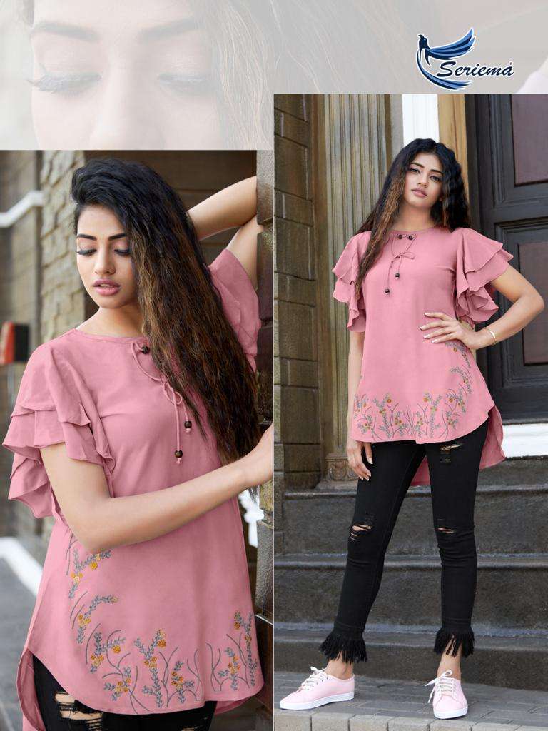 GLAZIER VOL-4 BY SPARROW 1038 TO 1045 SERIES BEAUTIFUL STYLISH FANCY COLORFUL CASUAL WEAR & ETHNIC WEAR HEAVY RAYON EMBROIDERED TOPS AT WHOLESALE PRICE