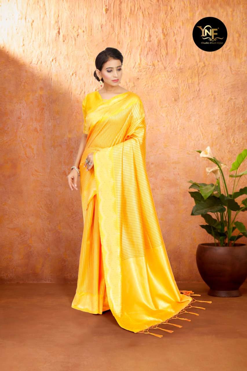 TULSI SILK BY YADU NANDAN FASHION 01 TO 06 SERIES DESIGNER WEDDING COLLECTION BEAUTIFUL STYLISH FANCY COLORFUL PARTY WEAR & OCCASIONAL WEAR ART SILK DRESSES AT WHOLESALE PRICE