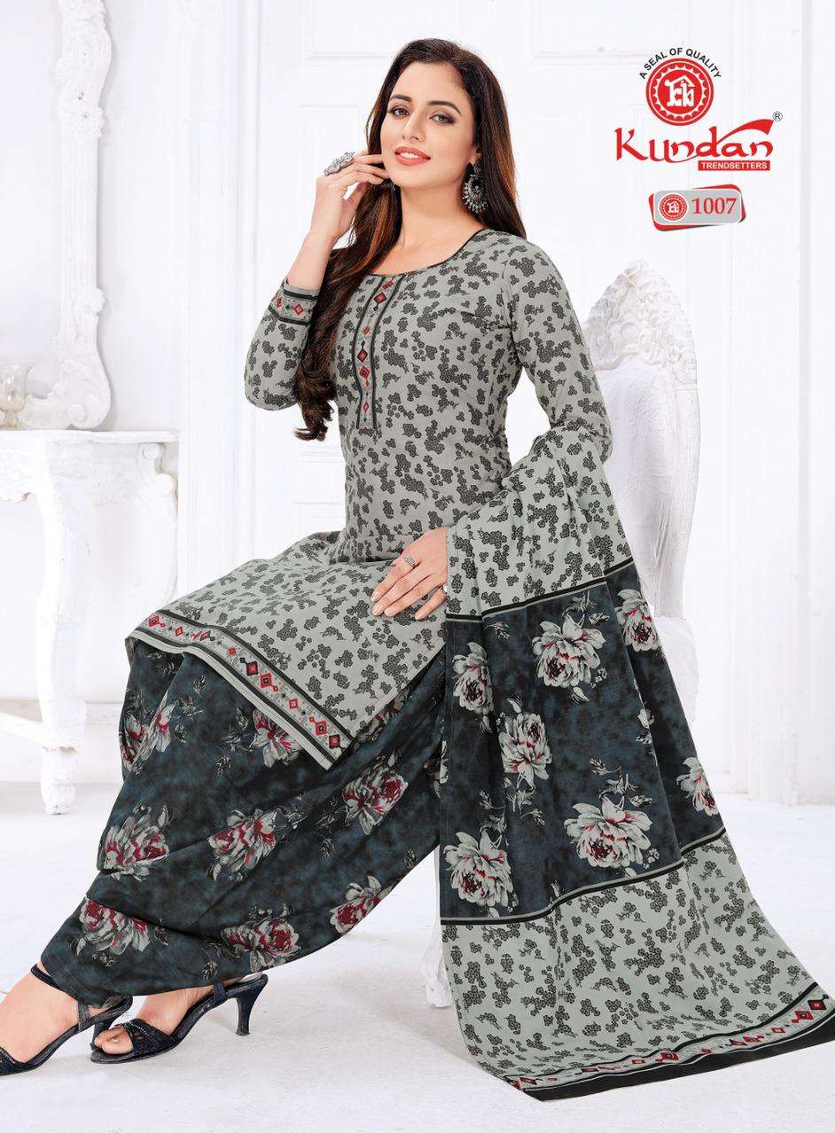 KALASH PATIYALA VOL-10 BY KUNDAN 1001 TO 1018 SERIES INDIAN TRADITIONAL WEAR COLLECTION BEAUTIFUL STYLISH FANCY COLORFUL PARTY WEAR & OCCASIONAL WEAR PURE COTTON PRINT DRESSES AT WHOLESALE PRICE