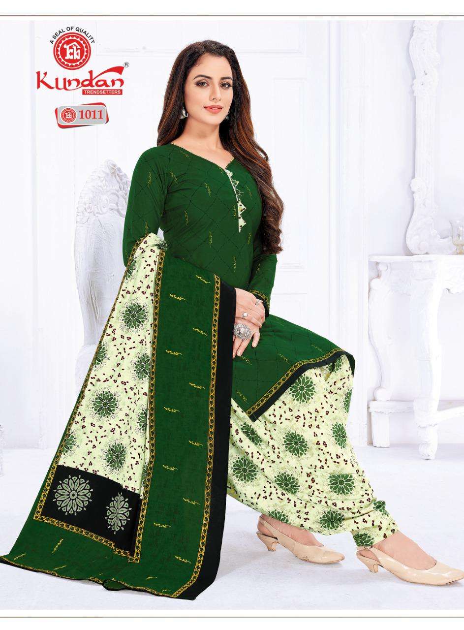 KALASH PATIYALA VOL-10 BY KUNDAN 1001 TO 1018 SERIES INDIAN TRADITIONAL WEAR COLLECTION BEAUTIFUL STYLISH FANCY COLORFUL PARTY WEAR & OCCASIONAL WEAR PURE COTTON PRINT DRESSES AT WHOLESALE PRICE