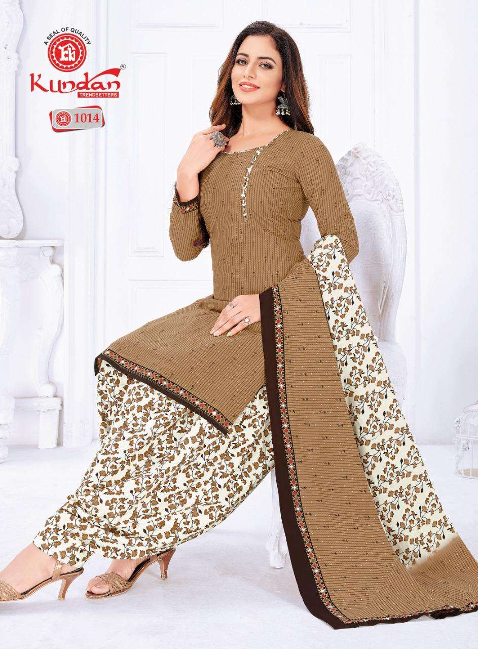 KALASH PATIYALA VOL-10 BY KUNDAN 1001 TO 1018 SERIES INDIAN TRADITIONAL WEAR COLLECTION BEAUTIFUL STYLISH FANCY COLORFUL PARTY WEAR & OCCASIONAL WEAR PURE COTTON PRINT DRESSES AT WHOLESALE PRICE