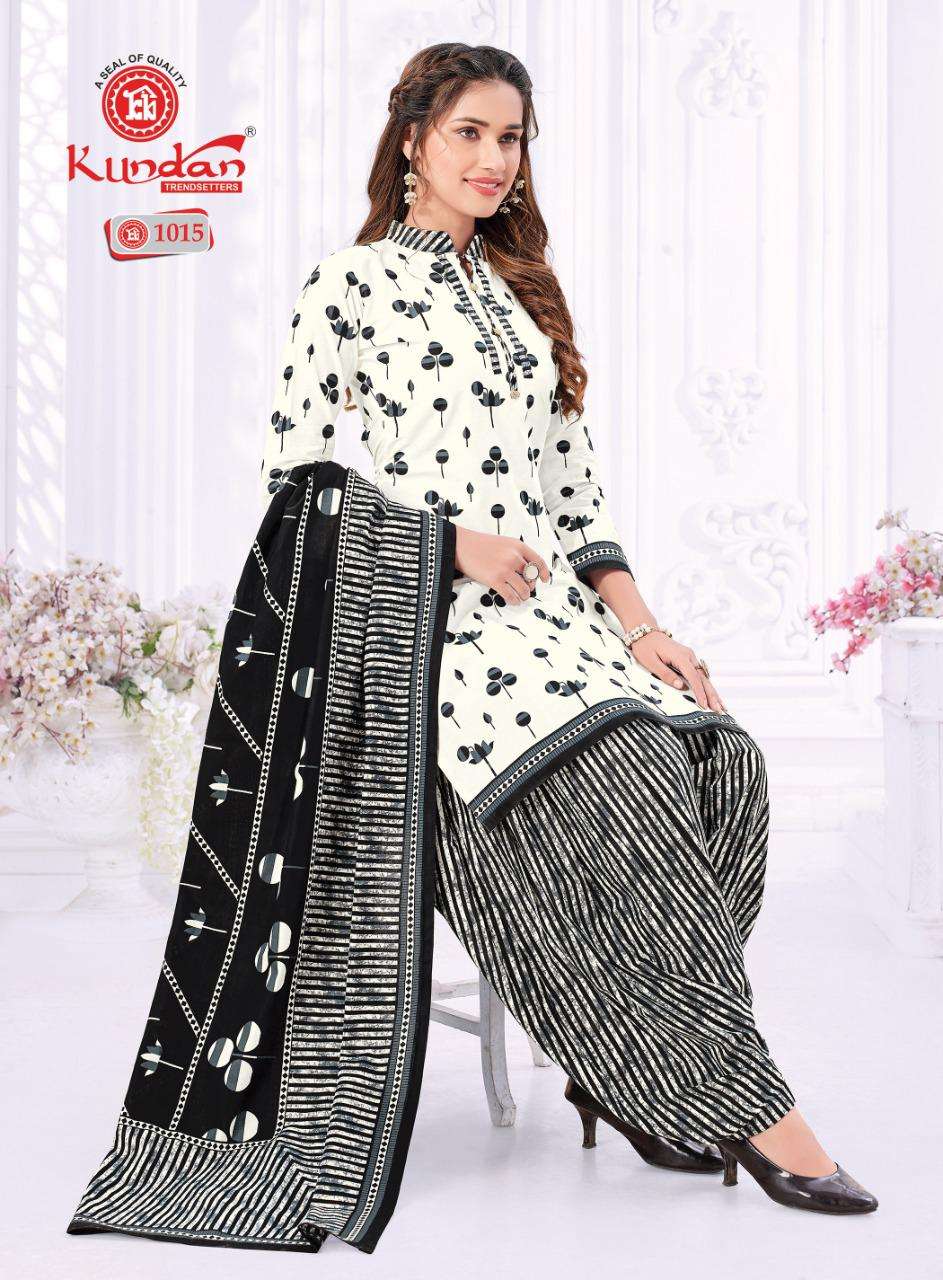 KALASH PATIYALA VOL-10 BY KUNDAN 1001 TO 1018 SERIES INDIAN TRADITIONAL WEAR COLLECTION BEAUTIFUL STYLISH FANCY COLORFUL PARTY WEAR & OCCASIONAL WEAR PURE COTTON PRINT DRESSES AT WHOLESALE PRICE