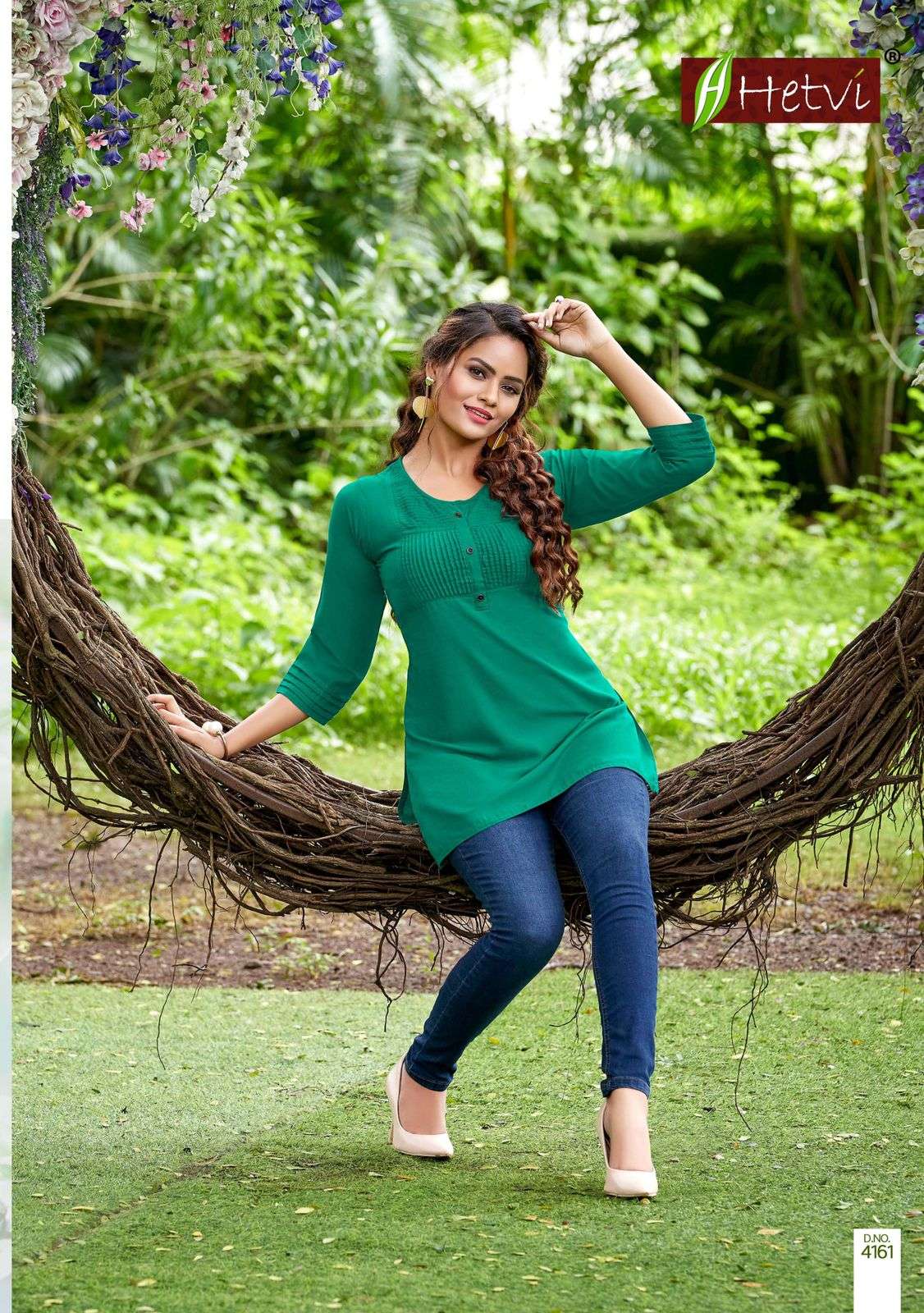 RICHA BY HETVI 4158 TO 4163 SERIES BEAUTIFUL STYLISH FANCY COLORFUL CASUAL WEAR & ETHNIC WEAR HEAVY RAYON SILK TOPS AT WHOLESALE PRICE