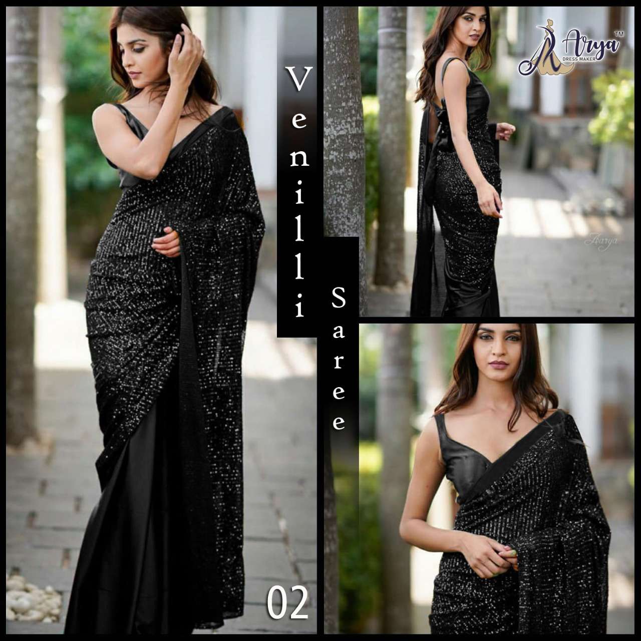 VENILLI BY ARYA DRESS MAKER 01 TO 06 SERIES INDIAN TRADITIONAL WEAR COLLECTION BEAUTIFUL STYLISH FANCY COLORFUL PARTY WEAR & OCCASIONAL WEAR DOLA SILK SAREES AT WHOLESALE PRICE