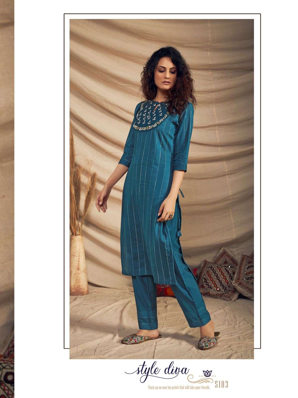 RIWAAZ BY KURTI TIMES 5101 TO 5104 SERIES DESIGNER STYLISH FANCY COLORFUL BEAUTIFUL PARTY WEAR & ETHNIC WEAR COLLECTION VISCOSE KURTIS WITH BOTTOM AT WHOLESALE PRICE