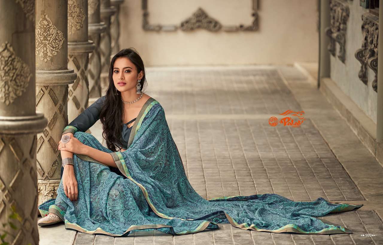 PATRALEKHA VOL-9 BY PALAV INDIAN TRADITIONAL WEAR COLLECTION BEAUTIFUL STYLISH FANCY COLORFUL PARTY WEAR & OCCASIONAL WEAR GEORGETTE SAREES AT WHOLESALE PRICE