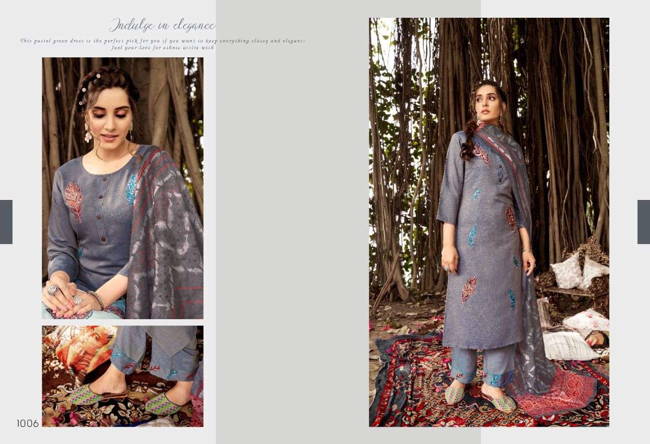 BARLIN BY SWEETY FASHION 1001 TO 1006 SERIES BEAUTIFUL SUITS COLORFUL STYLISH FANCY CASUAL WEAR & ETHNIC WEAR LIQUID DRESSES AT WHOLESALE PRICE