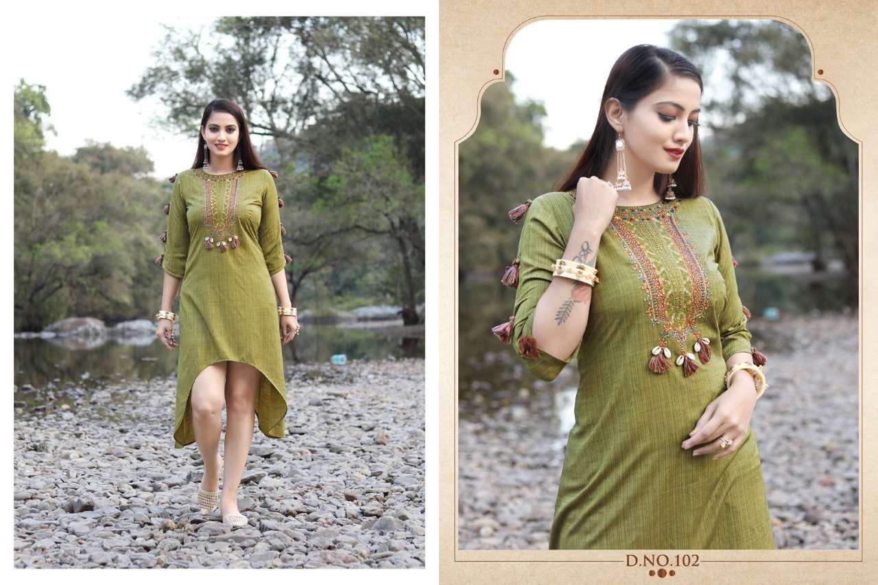 SIMRAN BY ASHMI 101 TO 108 SERIES BEAUTIFUL SUITS COLORFUL STYLISH FANCY CASUAL WEAR & ETHNIC WEAR VISCOSE LUREX FOIL PRINT DRESSES AT WHOLESALE PRICE