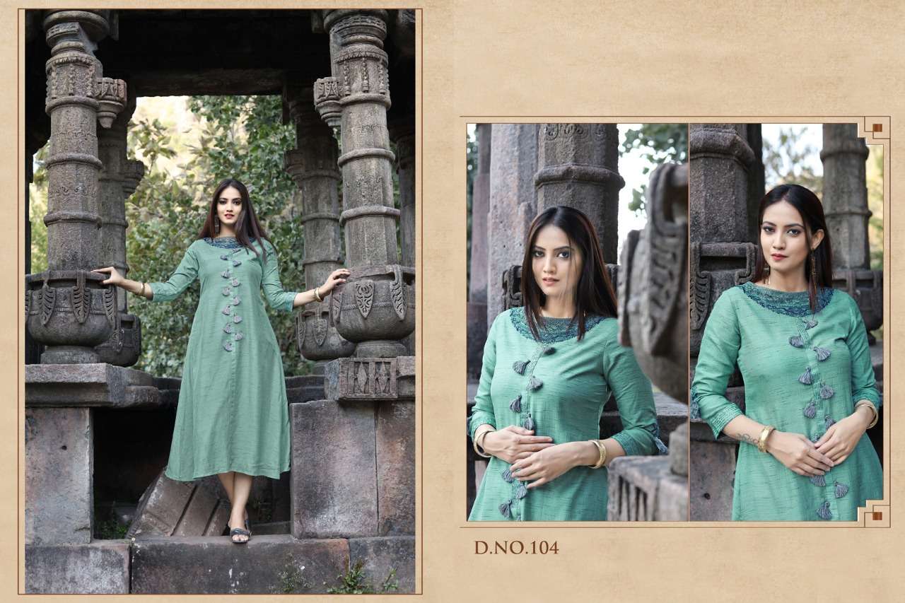 SIMRAN BY ASHMI 101 TO 108 SERIES BEAUTIFUL SUITS COLORFUL STYLISH FANCY CASUAL WEAR & ETHNIC WEAR VISCOSE LUREX FOIL PRINT DRESSES AT WHOLESALE PRICE