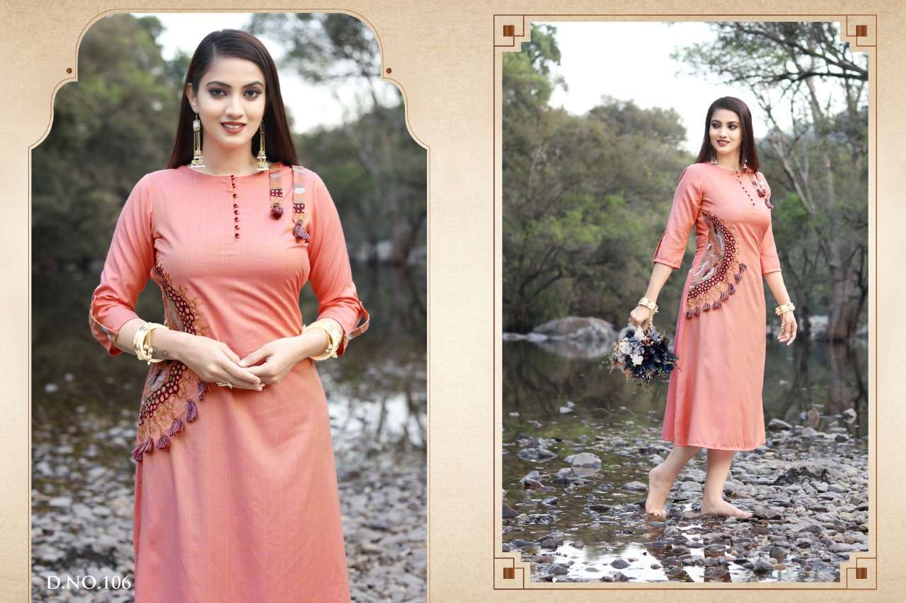 SIMRAN BY ASHMI 101 TO 108 SERIES BEAUTIFUL SUITS COLORFUL STYLISH FANCY CASUAL WEAR & ETHNIC WEAR VISCOSE LUREX FOIL PRINT DRESSES AT WHOLESALE PRICE
