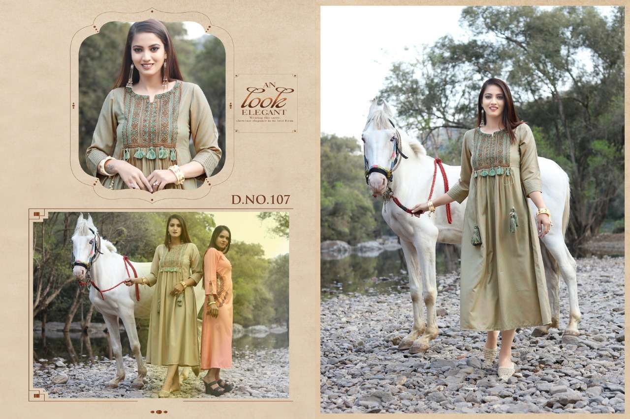 SIMRAN BY ASHMI 101 TO 108 SERIES BEAUTIFUL SUITS COLORFUL STYLISH FANCY CASUAL WEAR & ETHNIC WEAR VISCOSE LUREX FOIL PRINT DRESSES AT WHOLESALE PRICE