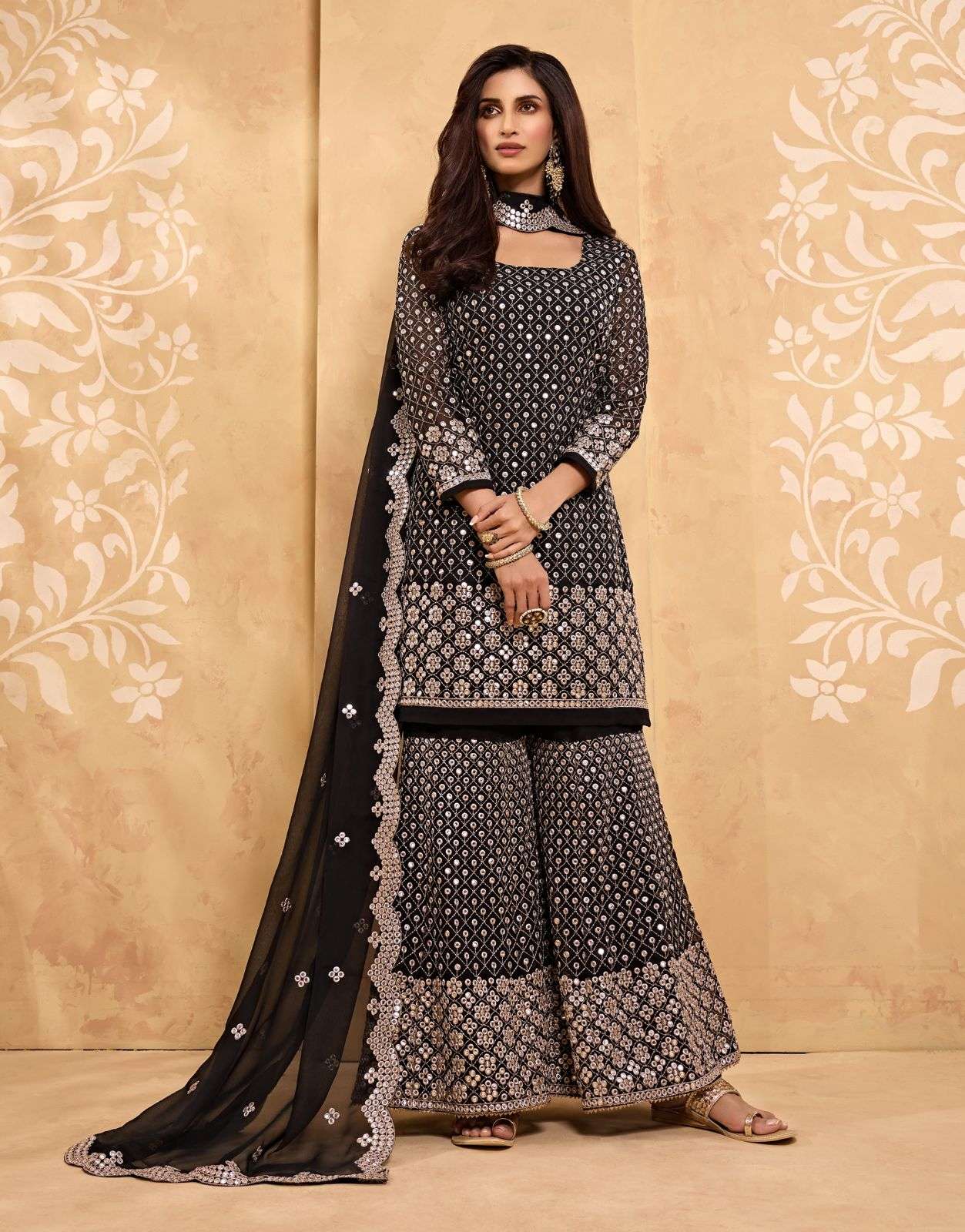 ZAIDA VOL-5 BY ALIZEH 2018 TO 2020 SERIES BEAUTIFUL STYLISH SHARARA SUITS FANCY COLORFUL CASUAL WEAR & ETHNIC WEAR & READY TO WEAR GEORGETTE EMBROIDERED DRESSES AT WHOLESALE PRICE