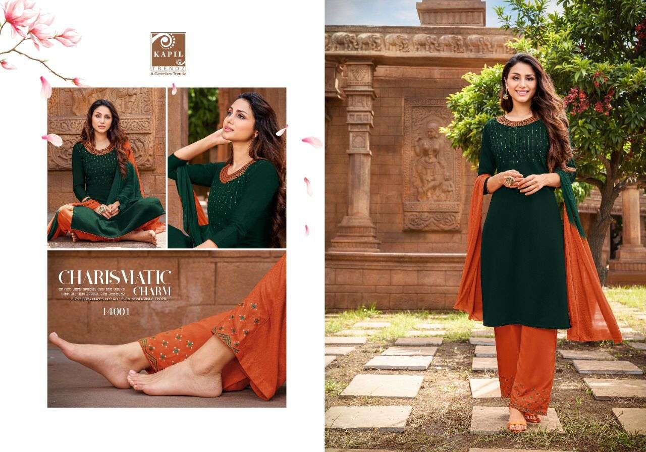 BOOSTER BY KAPIL TRENDZ 14001 TO 14012 SERIES BEAUTIFUL SUITS COLORFUL STYLISH FANCY CASUAL WEAR & ETHNIC WEAR COTTON WITH WORK DRESSES AT WHOLESALE PRICE