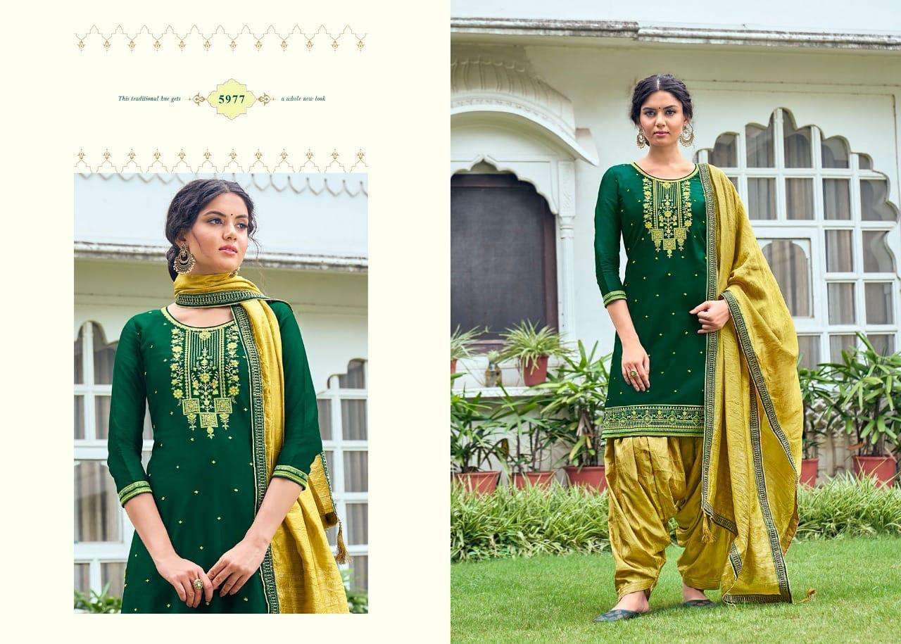SHANGAR BY PATIYALA HOUSE VOL-21 BY KESSI FABRICS 5971 TO 5978 SERIES BEAUTIFUL COLORFUL STYLISH PRETTY PARTY WEAR CASUAL WEAR OCCASIONAL WEAR JAM SILK WITH EMBROIDERY DRESSES AT WHOLESALE PRICE