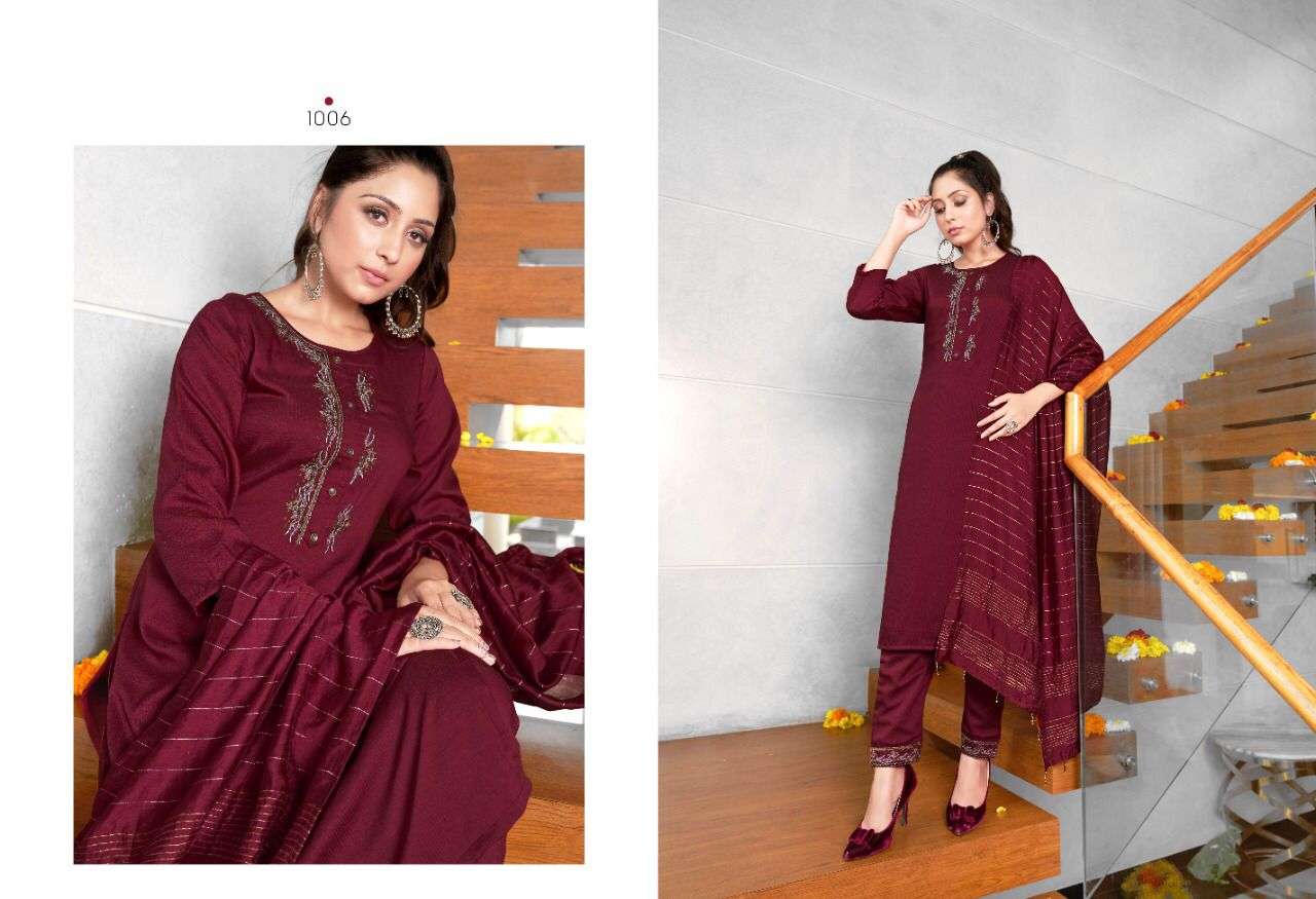 TOKYO BY SWEETY FASHION 1001 TO 1006 SERIES BEAUTIFUL SUITS COLORFUL STYLISH FANCY CASUAL WEAR & ETHNIC WEAR SILK DRESSES AT WHOLESALE PRICE