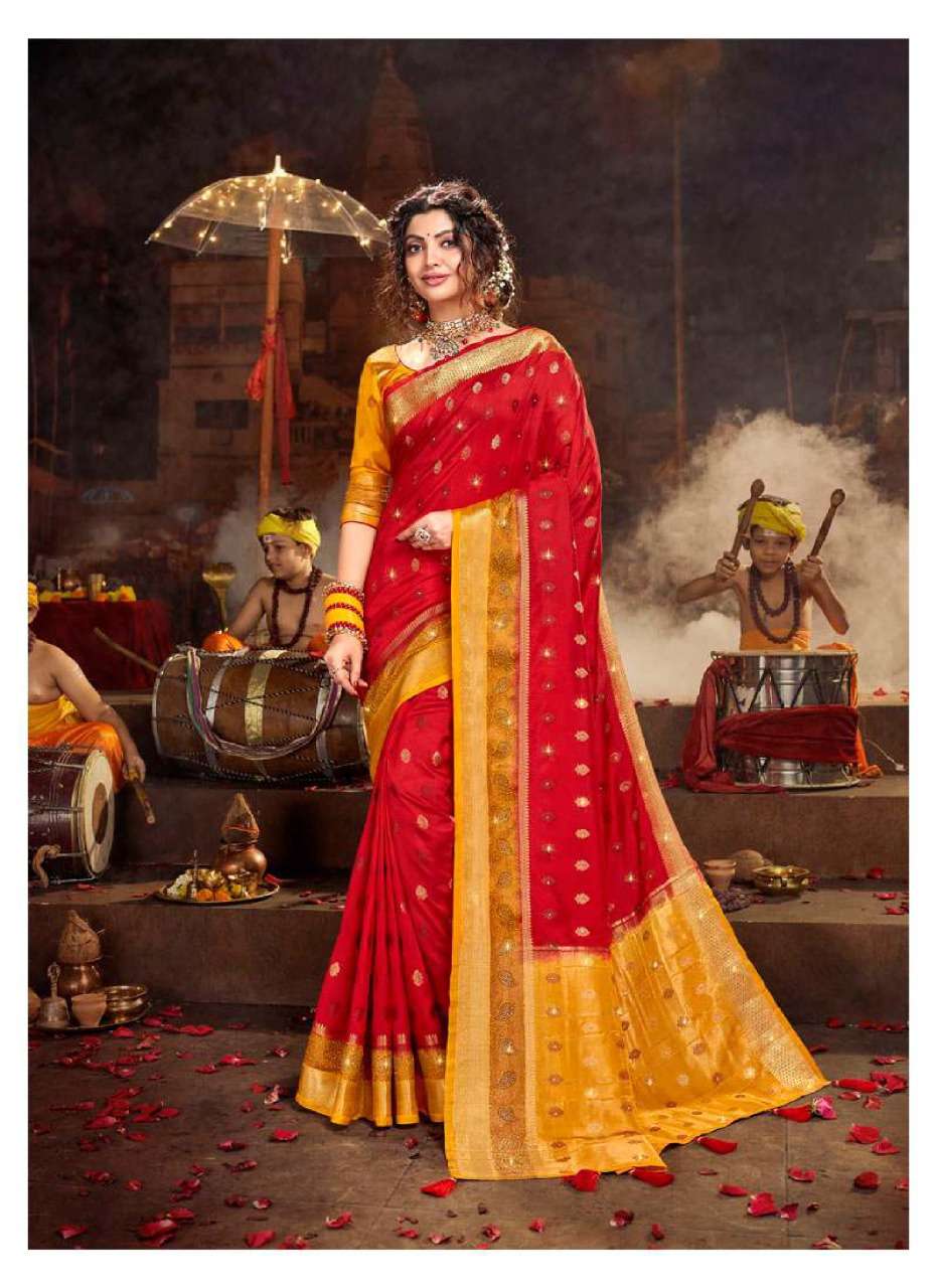 KADAMBARI BY LIFESTYLE SAREES 72601 TO 72606 SERIES INDIAN TRADITIONAL WEAR COLLECTION BEAUTIFUL STYLISH FANCY COLORFUL PARTY WEAR & OCCASIONAL WEAR NYLON SILK SAREES AT WHOLESALE PRICE