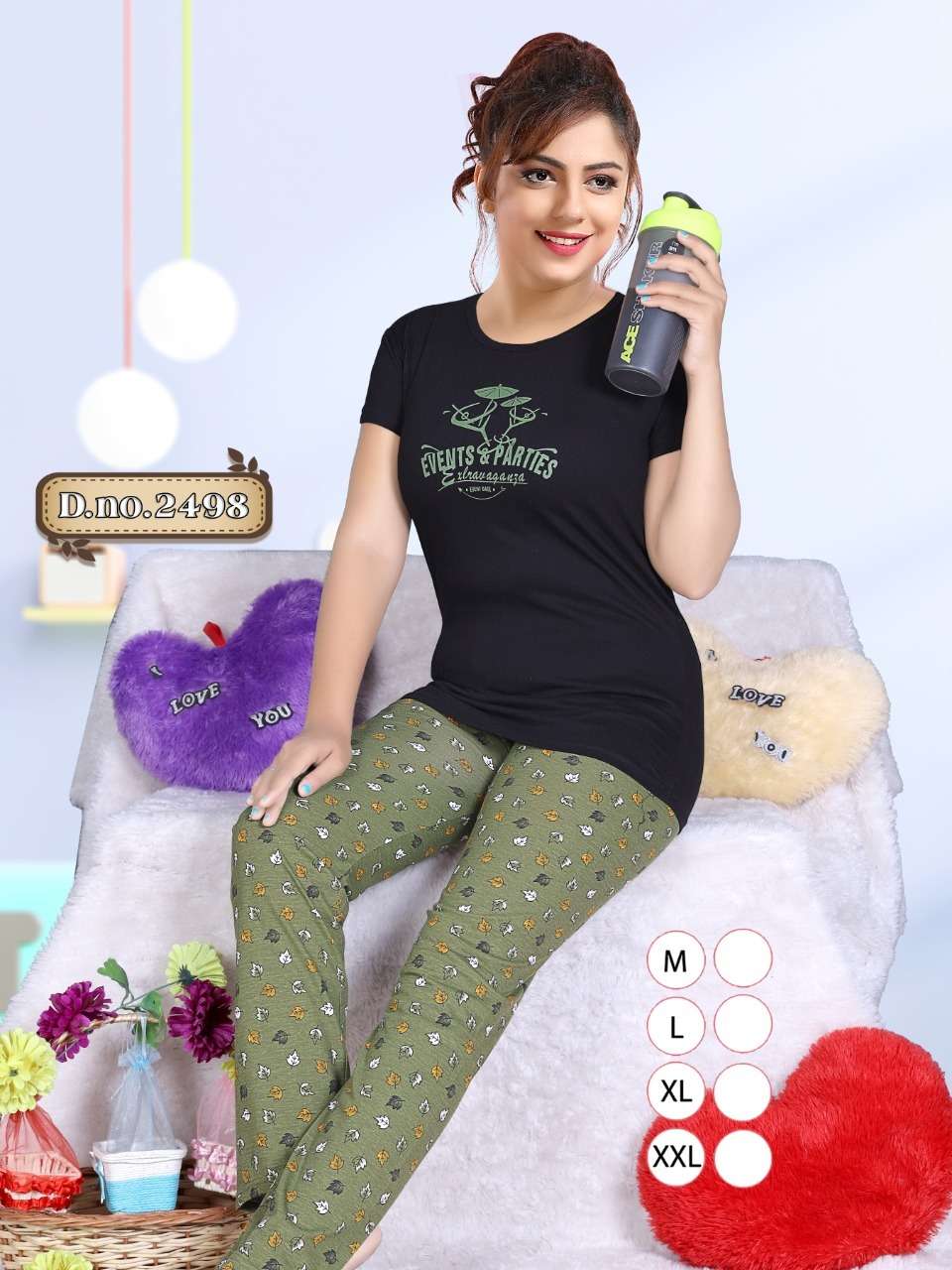 KAVYANSHIKA VOL-166 BY KAVYANSHIKA 2494 TO 2499 SERIES BEAUTIFUL STYLISH FANCY COLORFUL CASUAL WEAR & ETHNIC WEAR COTTON HOSIERY GOWNS AT WHOLESALE PRICE