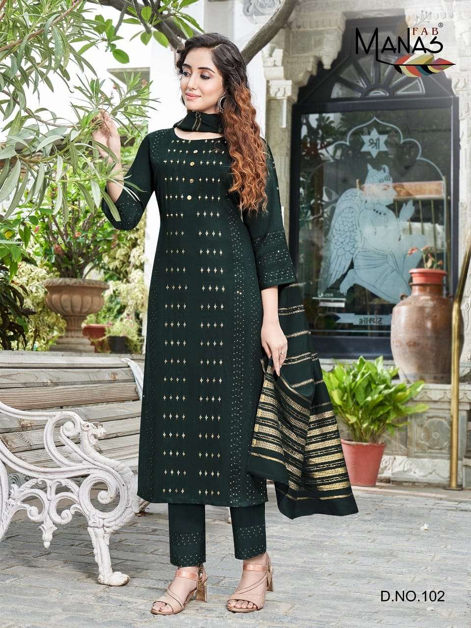 MAHER BY MANAS FAB 101 TO 106 SERIES BEAUTIFUL SUITS COLORFUL STYLISH FANCY CASUAL WEAR & ETHNIC WEAR PURE VISCOSE JACQUARD WITH WORK DRESSES AT WHOLESALE PRICE