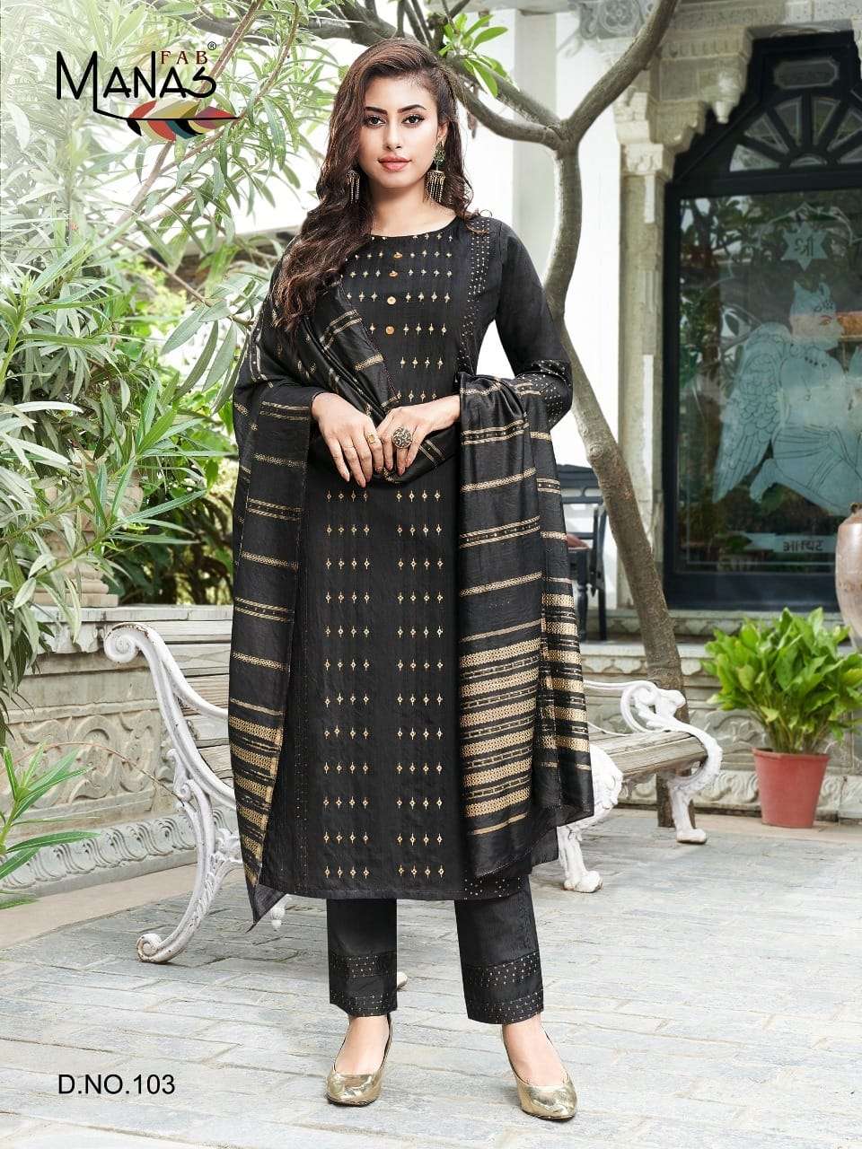 MAHER BY MANAS FAB 101 TO 106 SERIES BEAUTIFUL SUITS COLORFUL STYLISH FANCY CASUAL WEAR & ETHNIC WEAR PURE VISCOSE JACQUARD WITH WORK DRESSES AT WHOLESALE PRICE