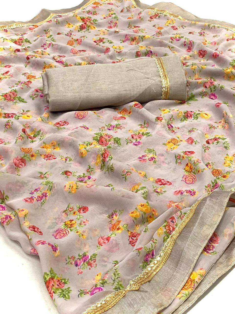 SARASWATI VOL-7 BY VAIRAGEE 701 TO 710 SERIES INDIAN TRADITIONAL WEAR COLLECTION BEAUTIFUL STYLISH FANCY COLORFUL PARTY WEAR & OCCASIONAL WEAR SOFT GEORGETTE SAREES AT WHOLESALE PRICE