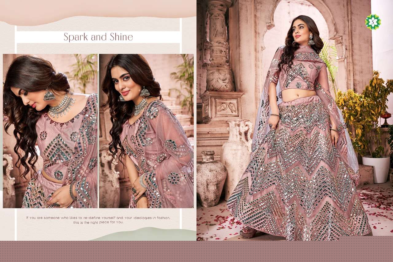 NURANIYAT BY SHEE STAR 1092 TO 1095 SERIES DESIGNER BEAUTIFUL NAVRATRI COLLECTION OCCASIONAL WEAR & PARTY WEAR SOFT NET LEHENGAS AT WHOLESALE PRICE